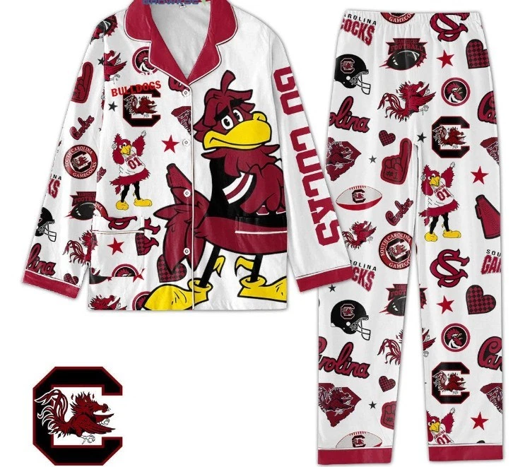 SC Gamecocks Go Cocks Comfortable Pyjama Pajamas Set