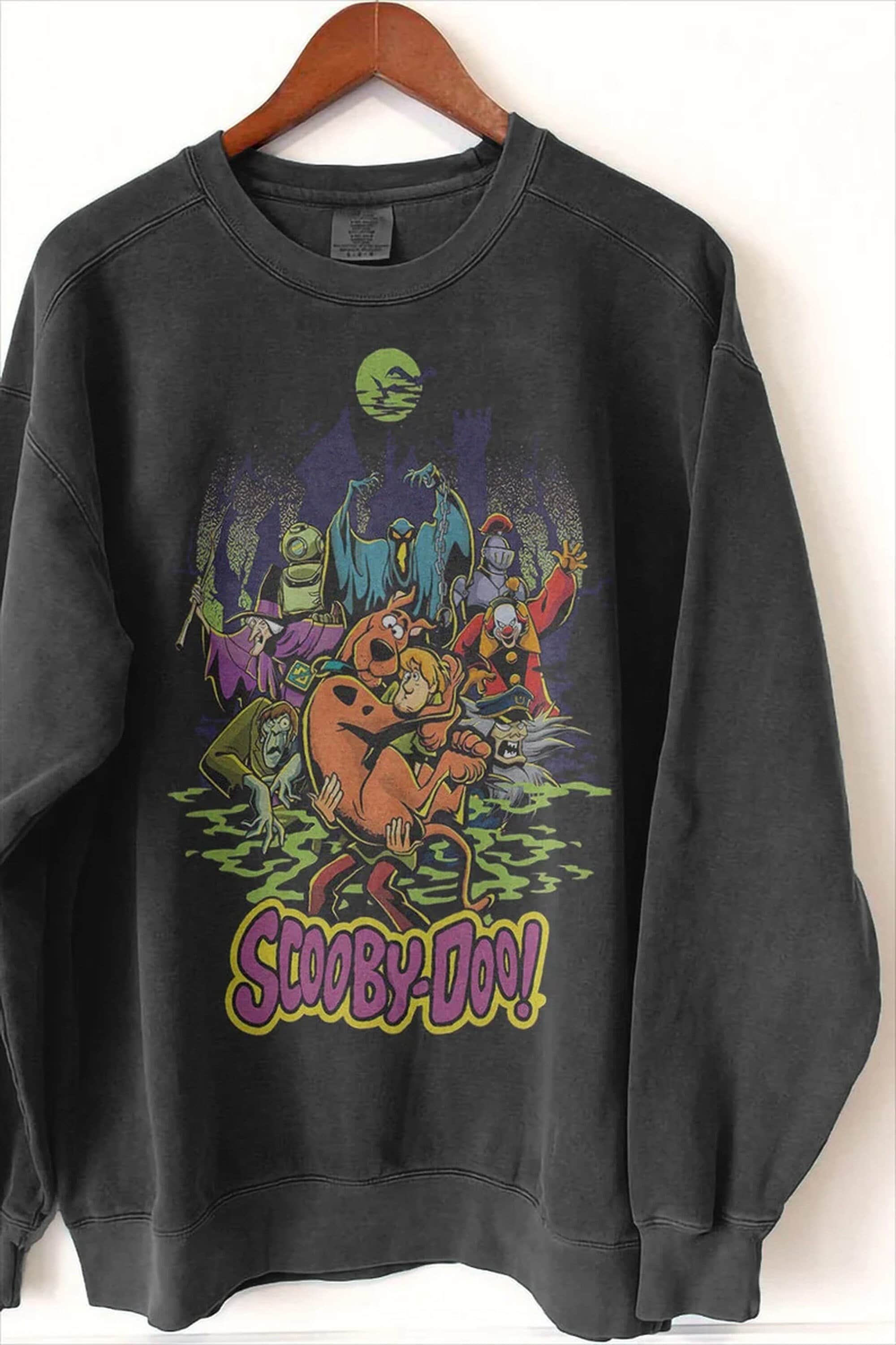 Scooby Doo Vintage Sweatshirt, Halloween Scooby Doo Horror Movie Tee