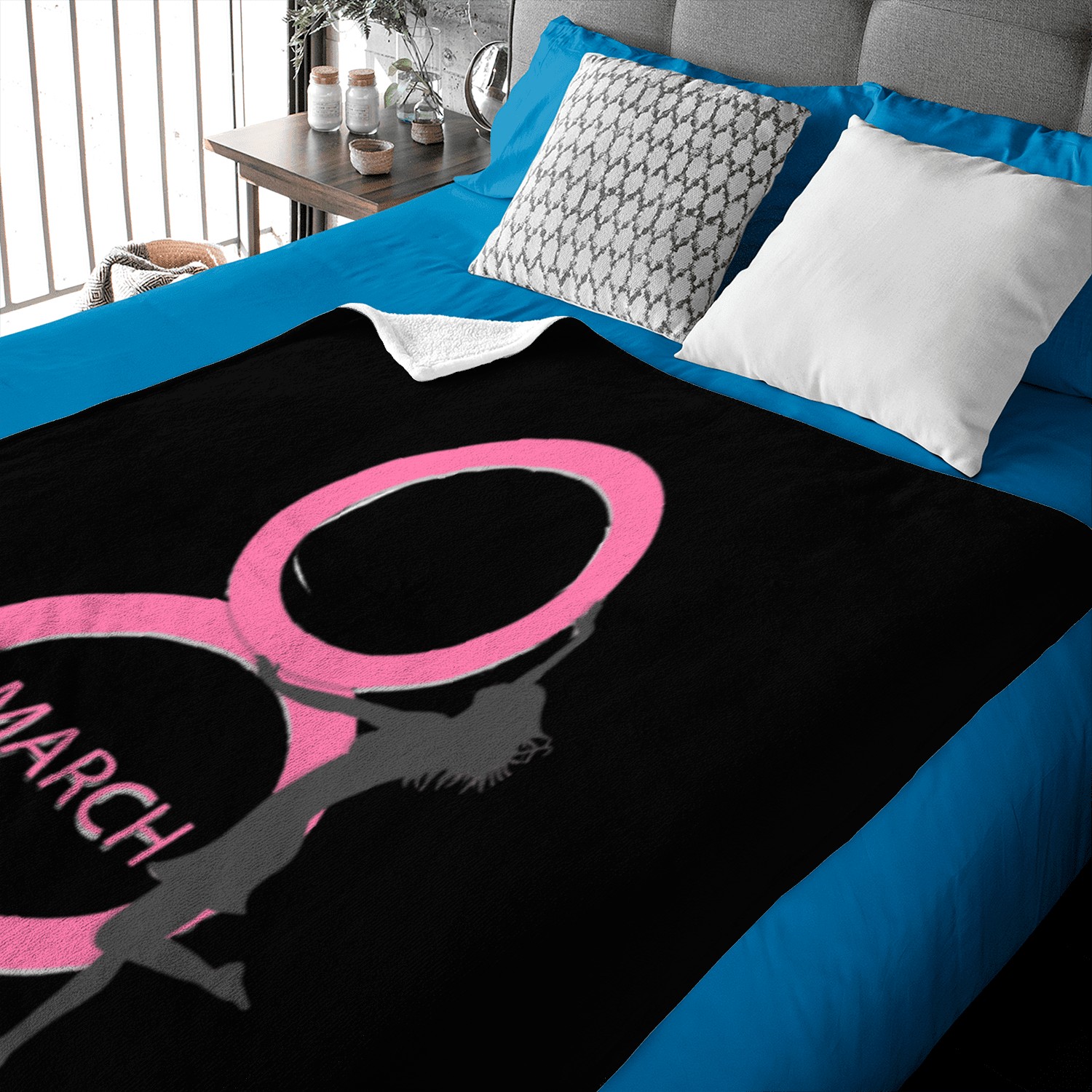 Woman International Womens Day Typeface Typography Baby Blankets