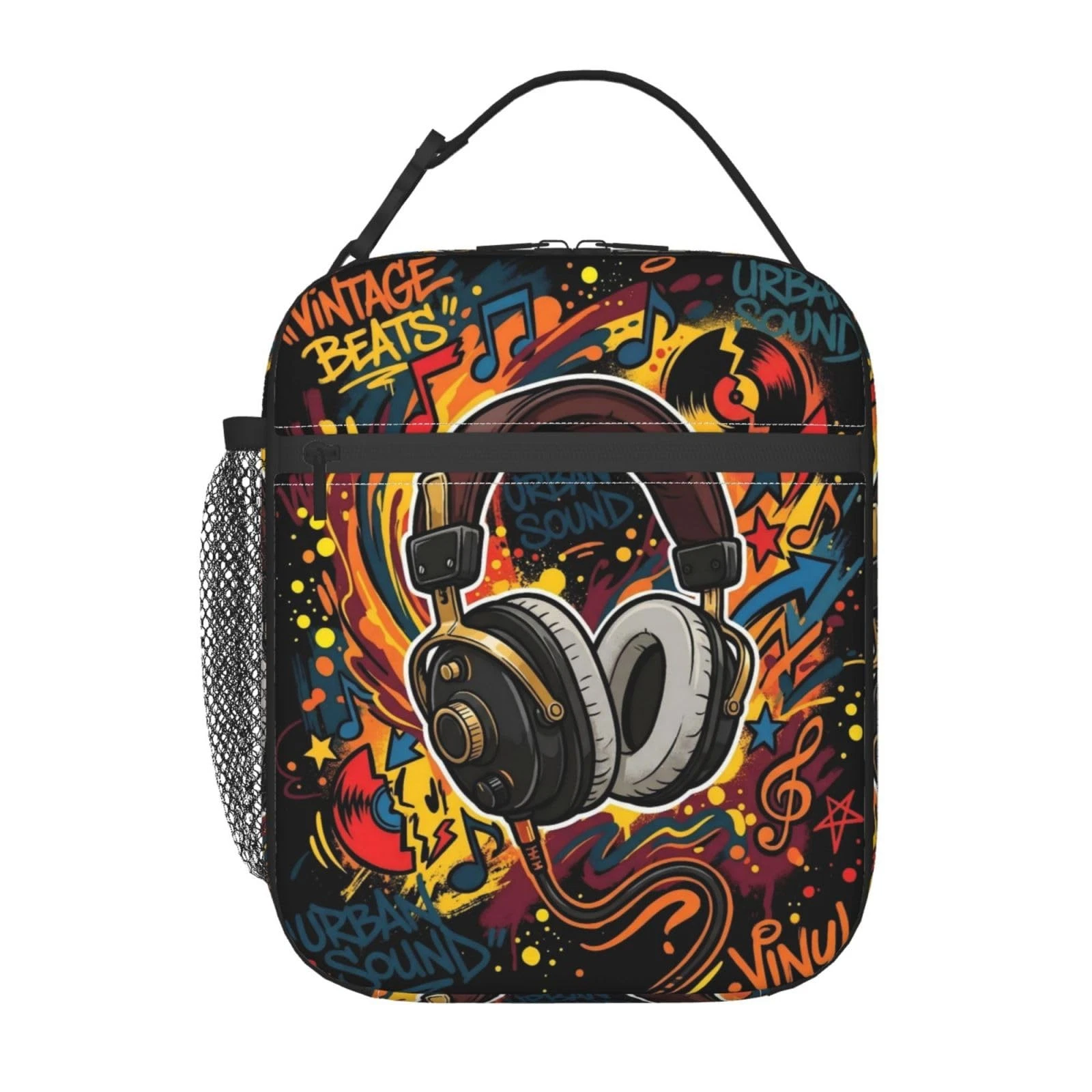 Headphones Lunch Bag for Kids Boys Girls