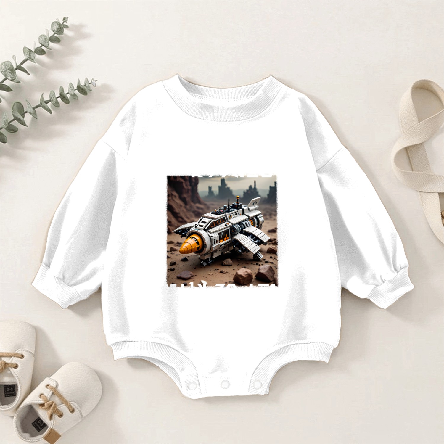 Brick Starship 002 Baby Romper Sweatshirts