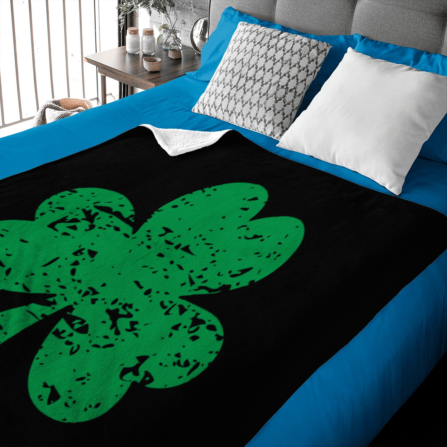 Irish clover Baby Blankets