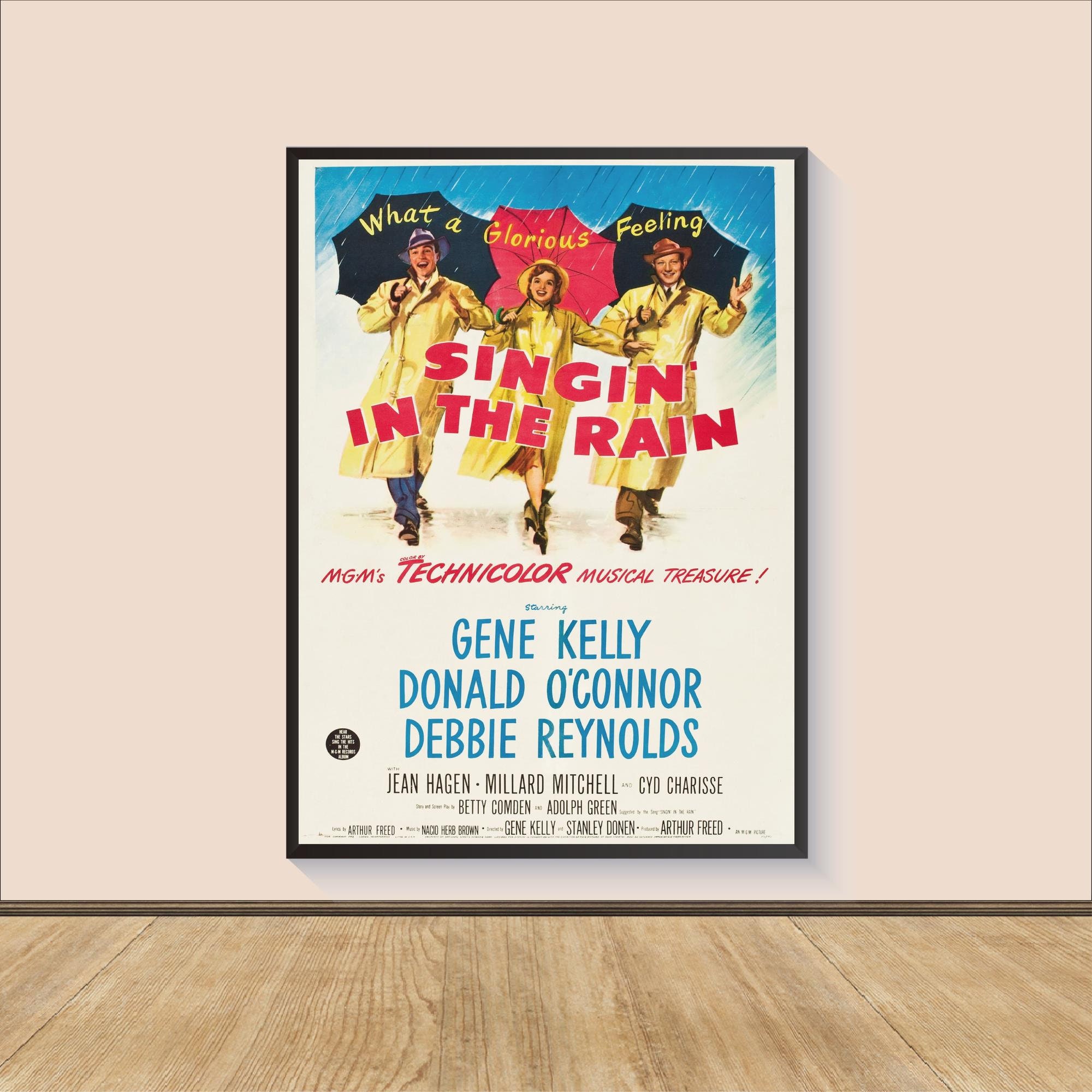 Singin' in the Rain Movie Poster Print, Room Decor, Movie Art, Gifts for Him/Her, Wall Art Print, Art Poster For Gift