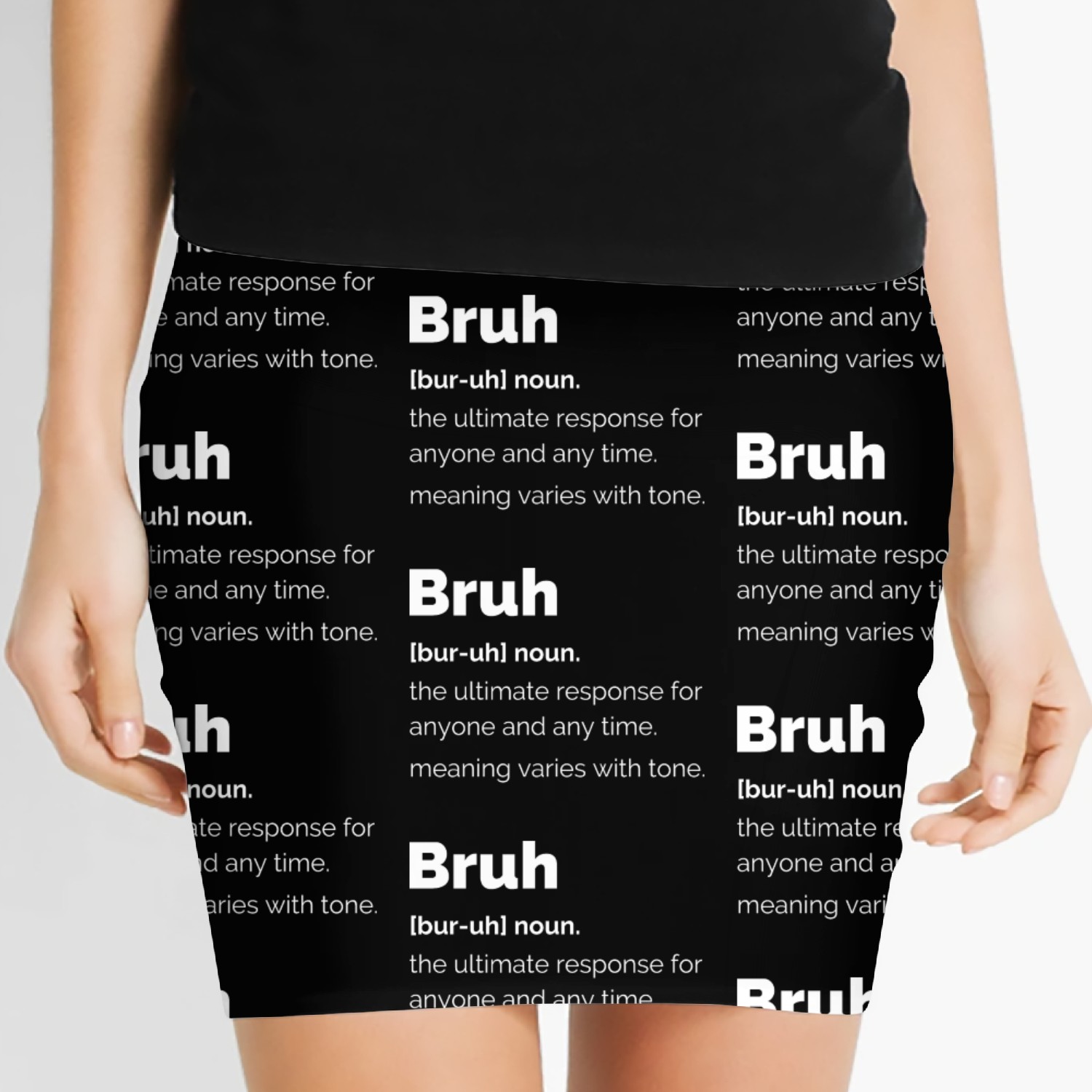 Bruh Definition Women's Mini Skirts