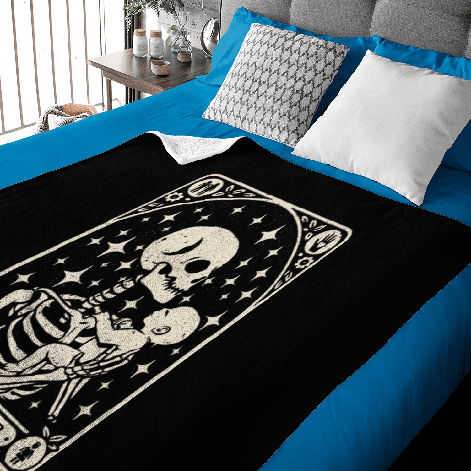 The Caregiver Tarot Card Baby Blankets