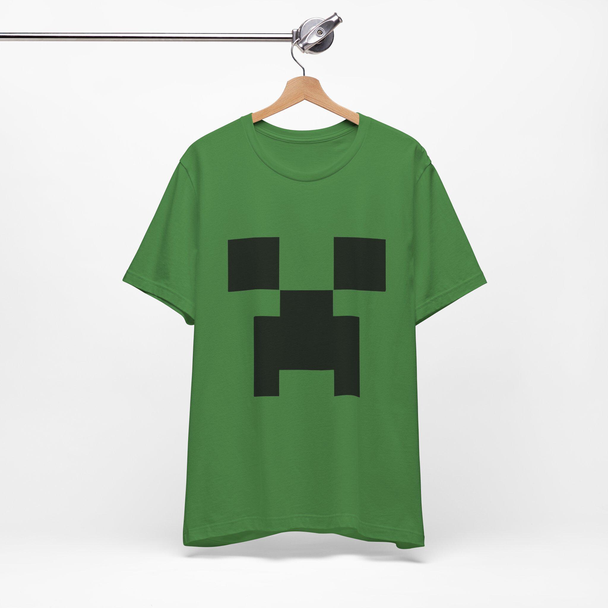 Creeper Face Tee - Unisex Minecraft Video Game Tshirt - Emo Scene Y2K Style