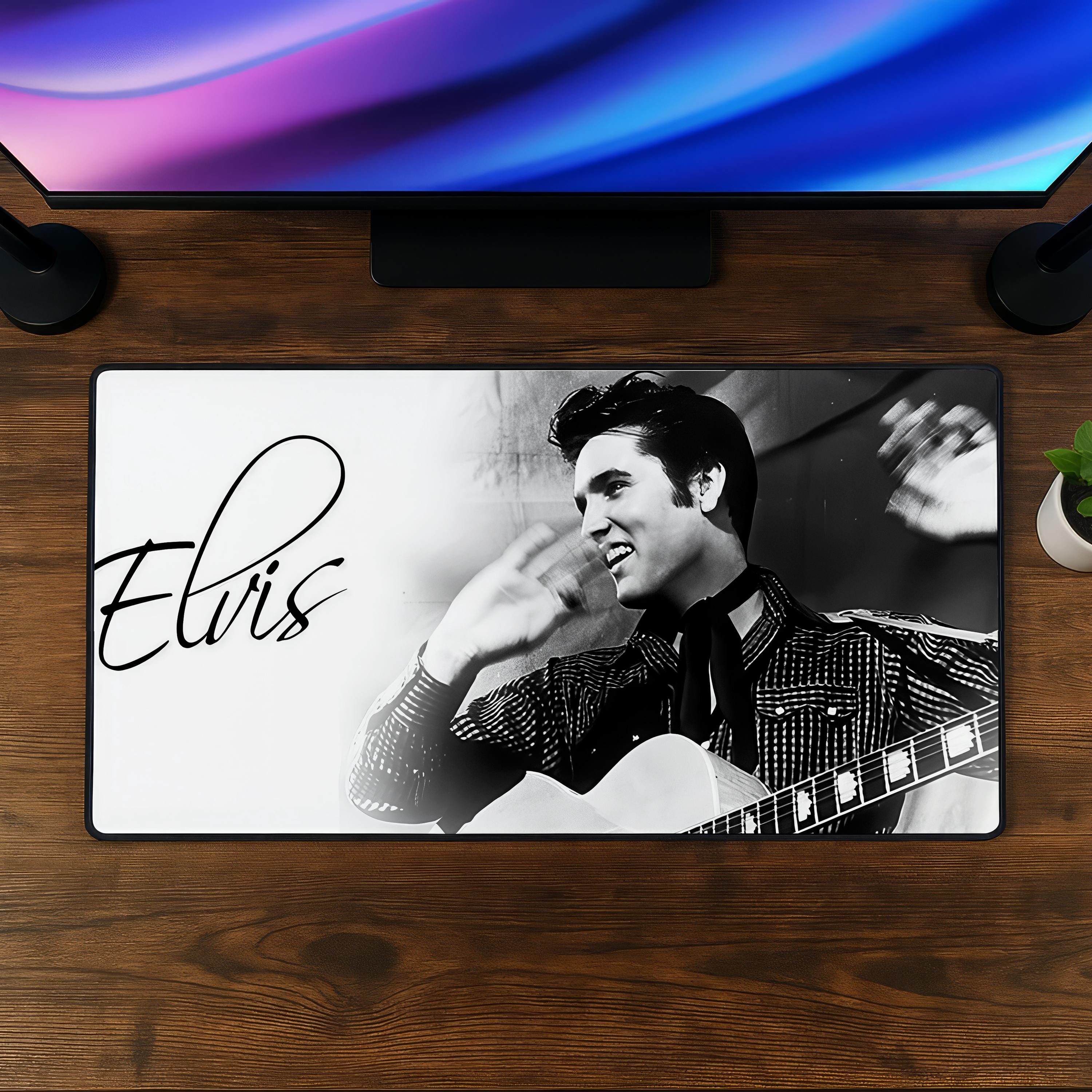 Elvis Mouse Pad - Rock and Roll Desk Mat, Classic Music Gaming Mousepad