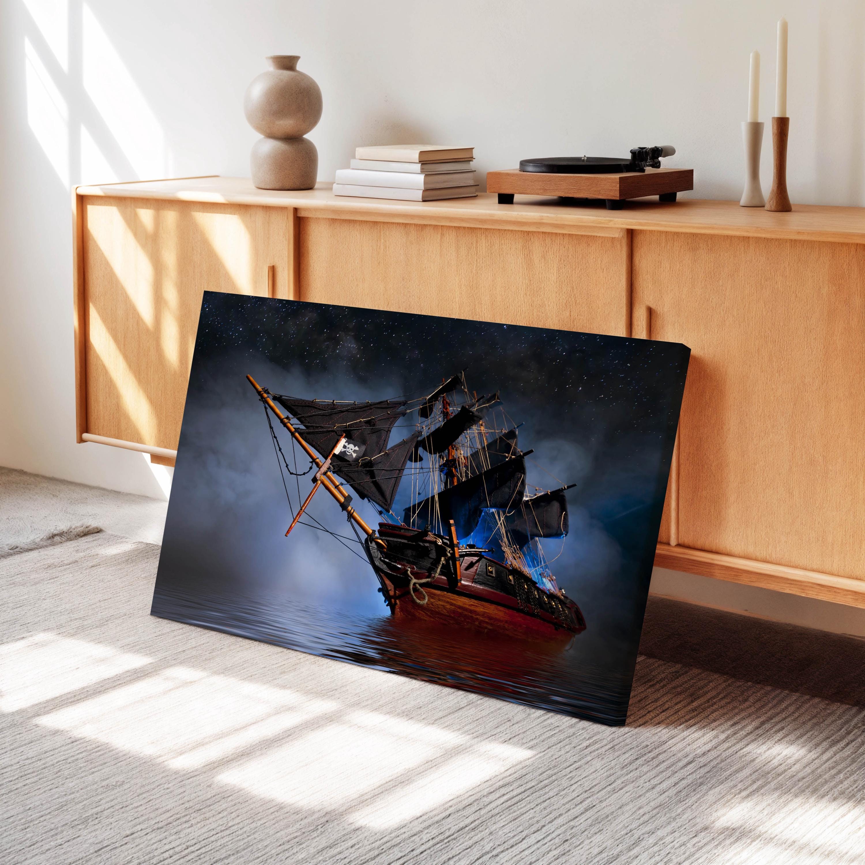 Pirate Ship Canvas Art: Sailing Ship Print, Ready to Hang