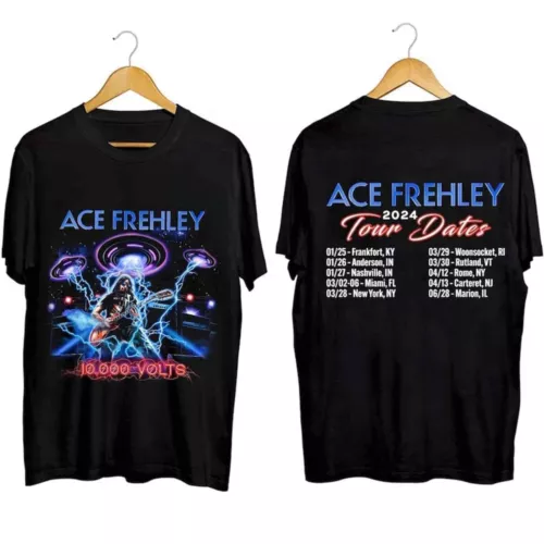 Ace Frehley’s 2024 Tour Shirt | Short sleeve Double Sided Tee | Comfortable Shirt For Summer | Best gift For Fans