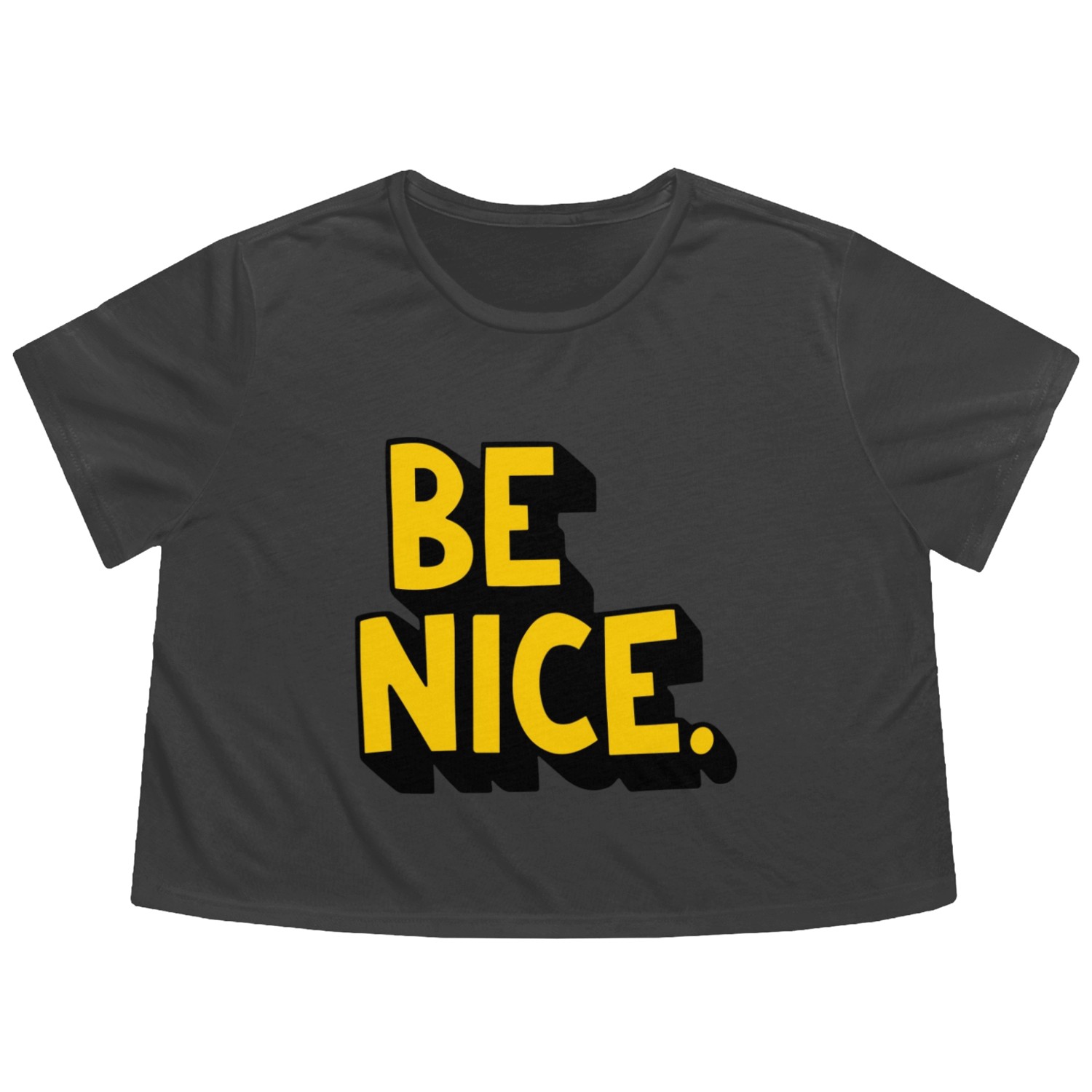 Be Nice Flowy Cropped Tees