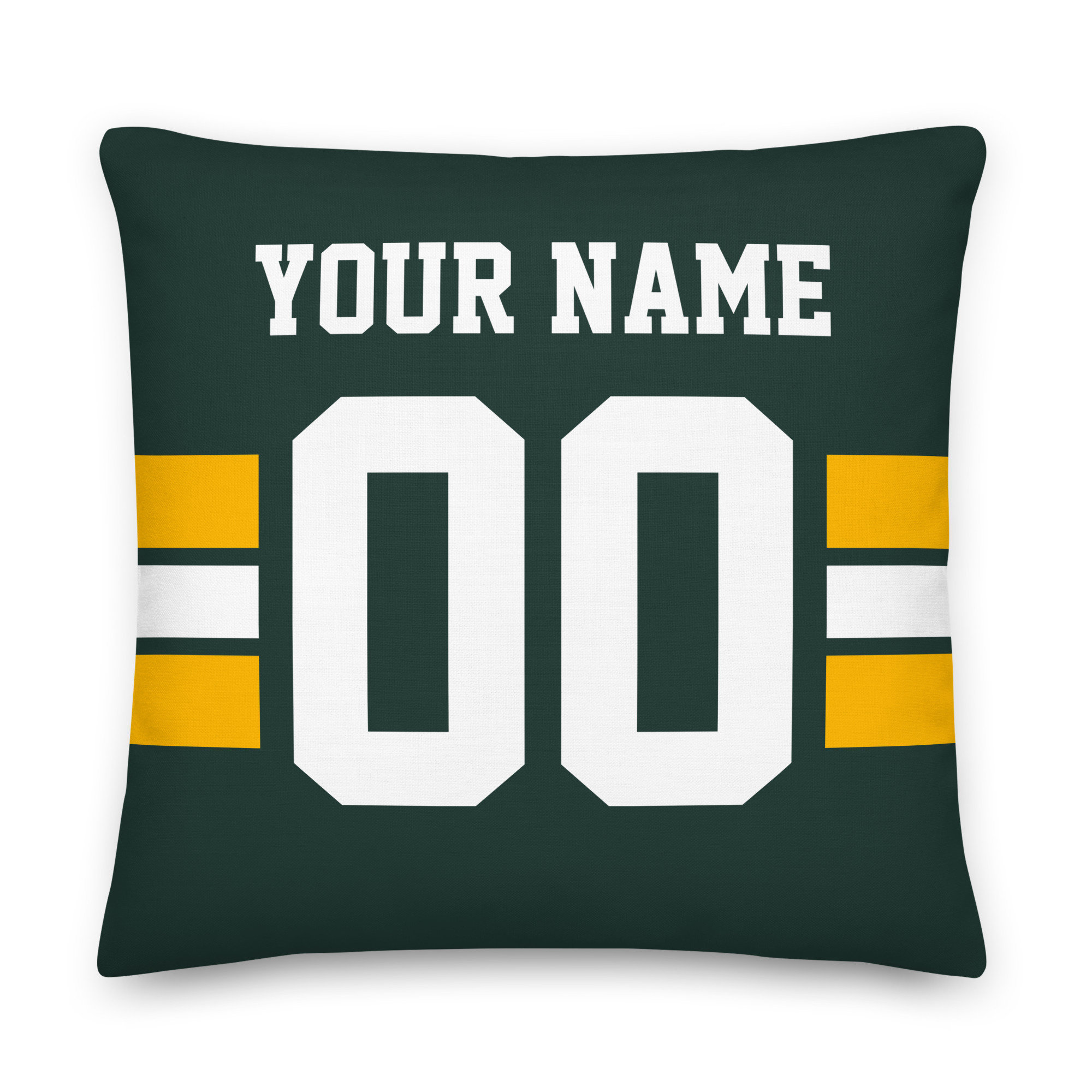 Green Bay Football Pillow, Birthday Gift, Cushion, Pillow, Personalized, Gift for Dad, Xmas Gift, Unique Gift, Quarterback, Father's Day