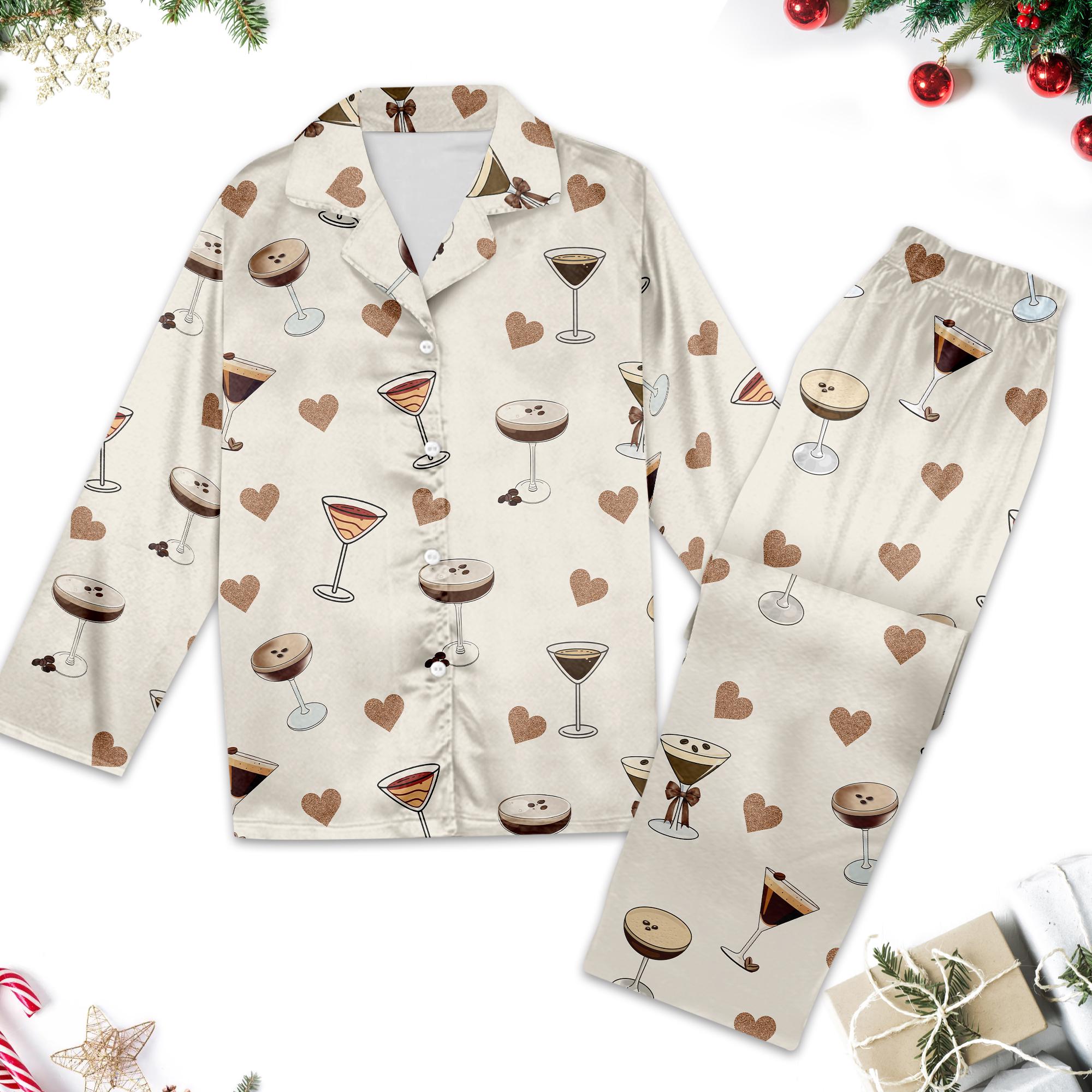 Trending Espresso Martini Pajamas Set, Espresso Martini Pajamas, Espresso Martini Pajamas Gifts, Espresso Martini Pajamas Set Gifts