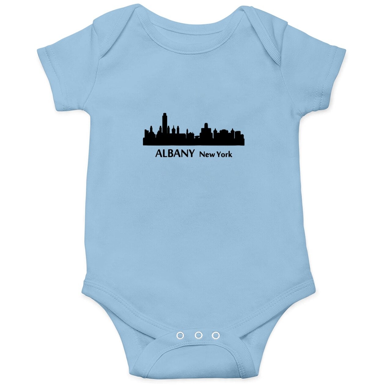 Albany New York Downtown Skyline Baby Bodysuit