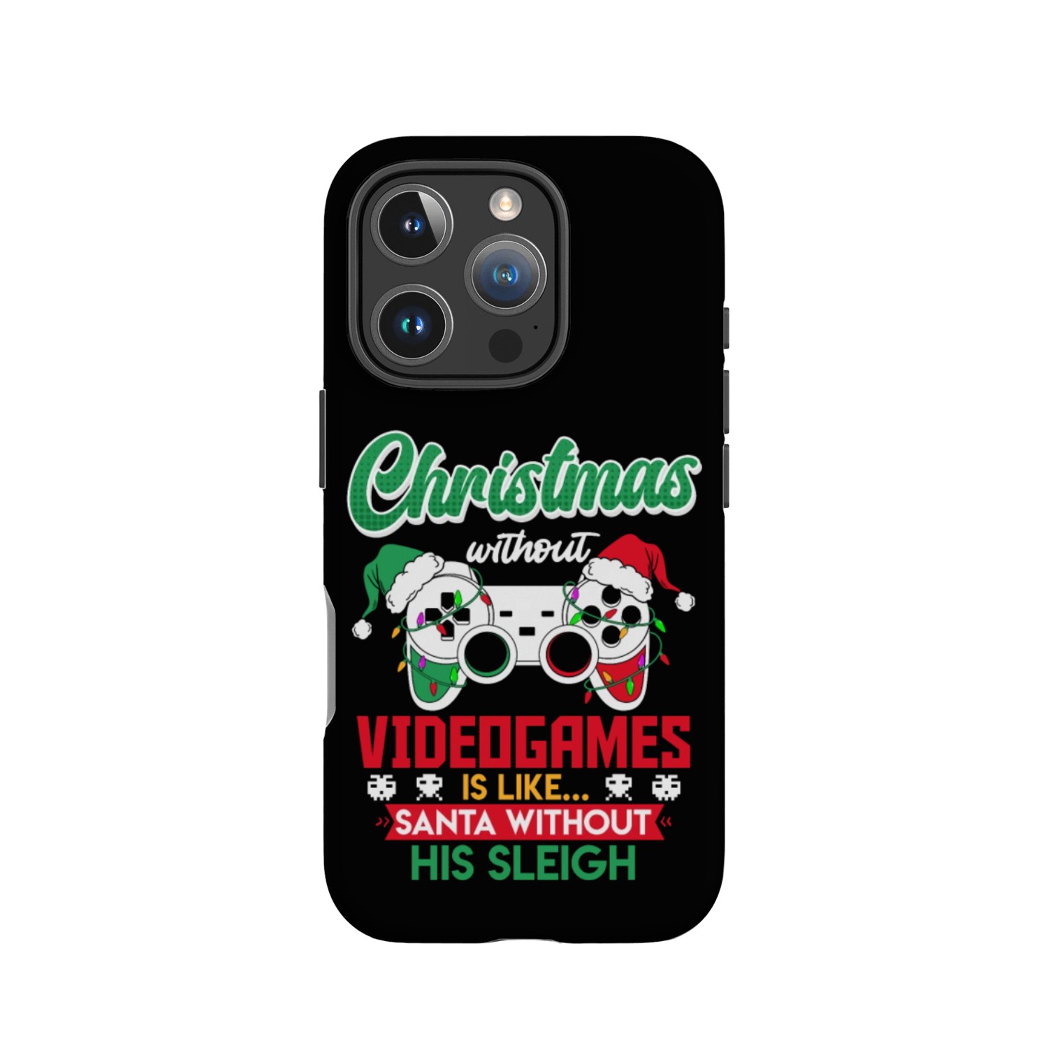 Christmas without Videogames Santa Gaming IPhone Cases