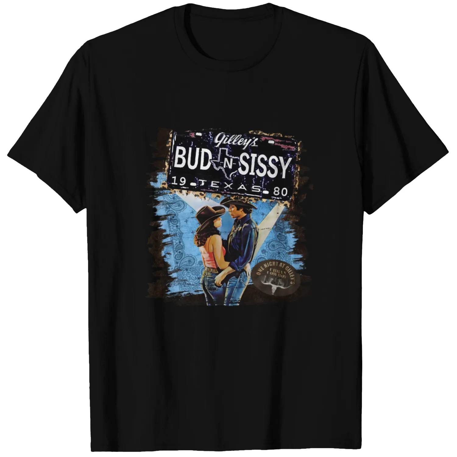 Bud And Sissy Urban Cowboy Movie T Shirt