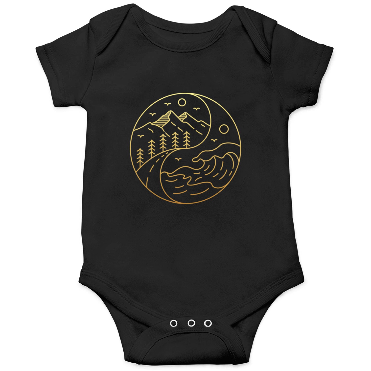 Yin Yang Of Nature Onesies