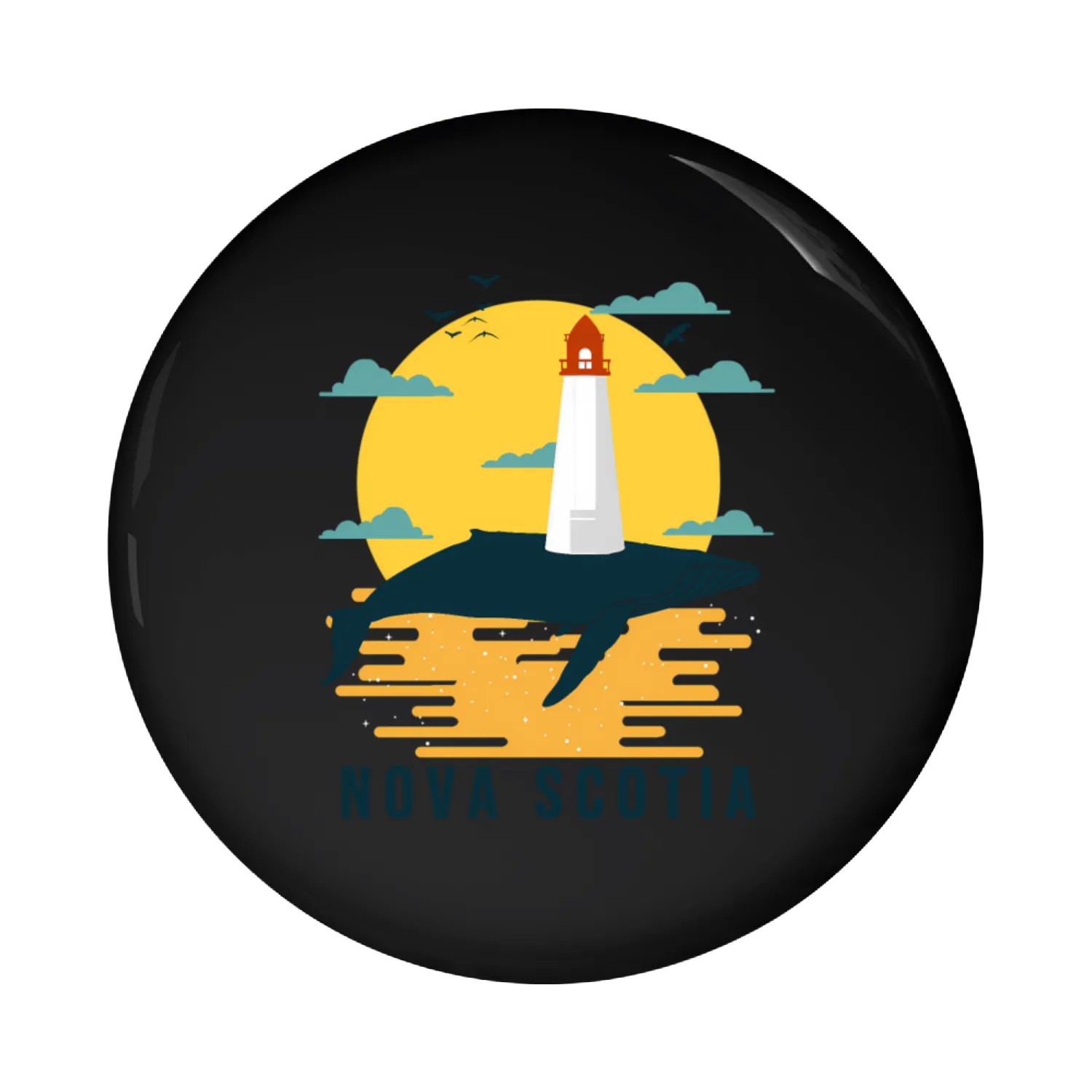 Peggys Point Lighthouse Nova Scotia Canada Peggys Pin Buttons