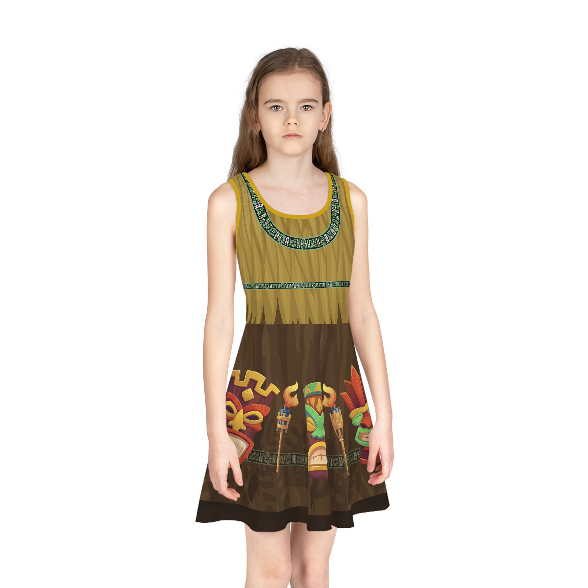 Enchanted Tiki" Girls' Women's Skater Dress