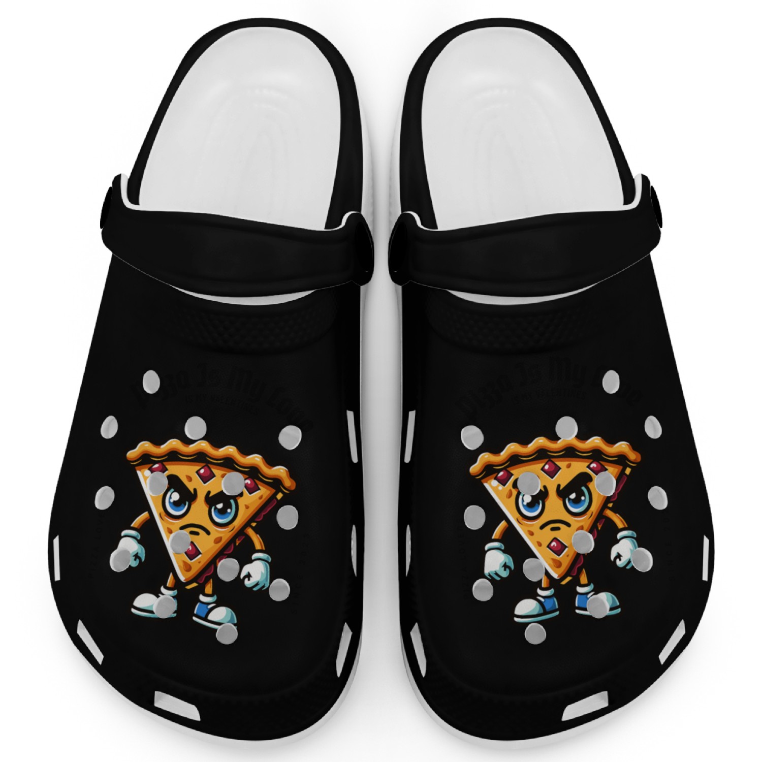 Pizza Is My Valentine Clogs