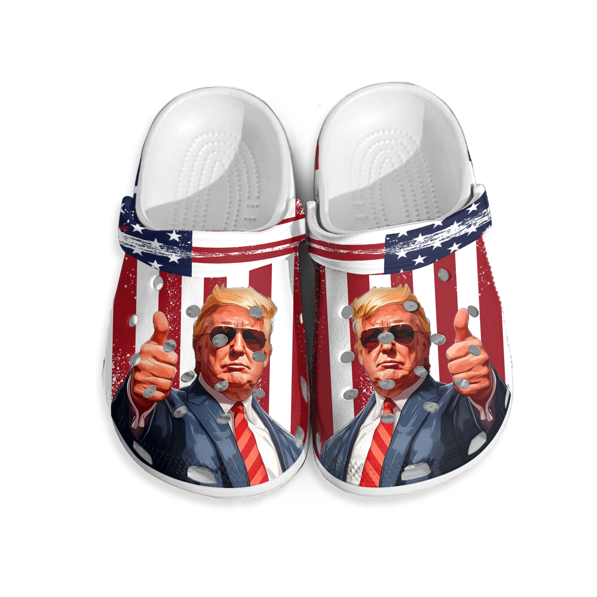 Trump American Flag Clogs