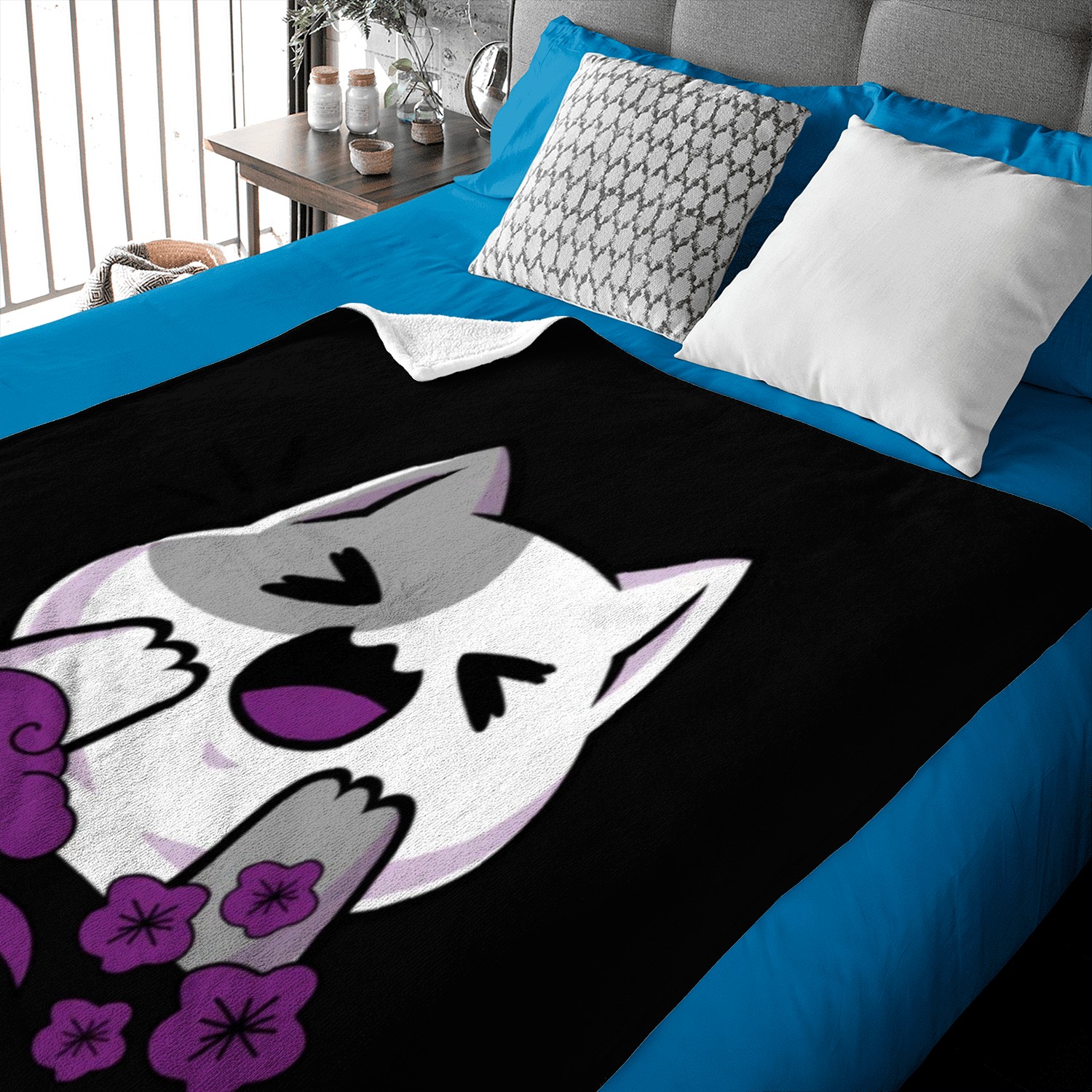 Asexual Subtle Ace Pride Anime And Cat Japanese Baby Blankets