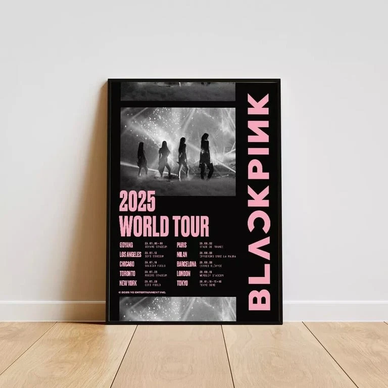 Blackpink 2025 World Tour Poster - hot new