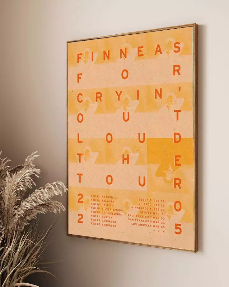 Finneas For Cryin' Out Loud Tour 2025 Poster
