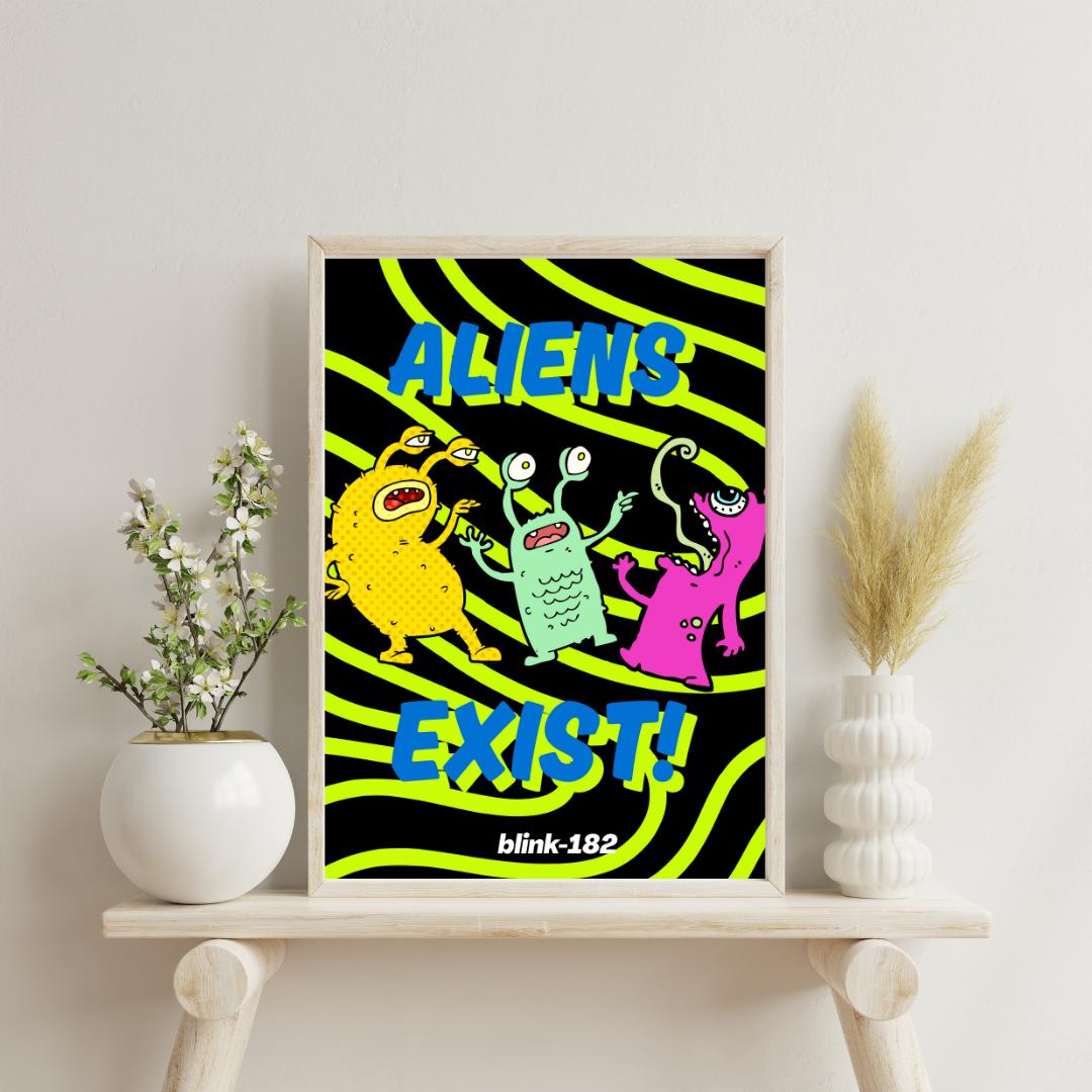 B182 Poster, B182 Poster, Pop Punk Rock Band Wall Art