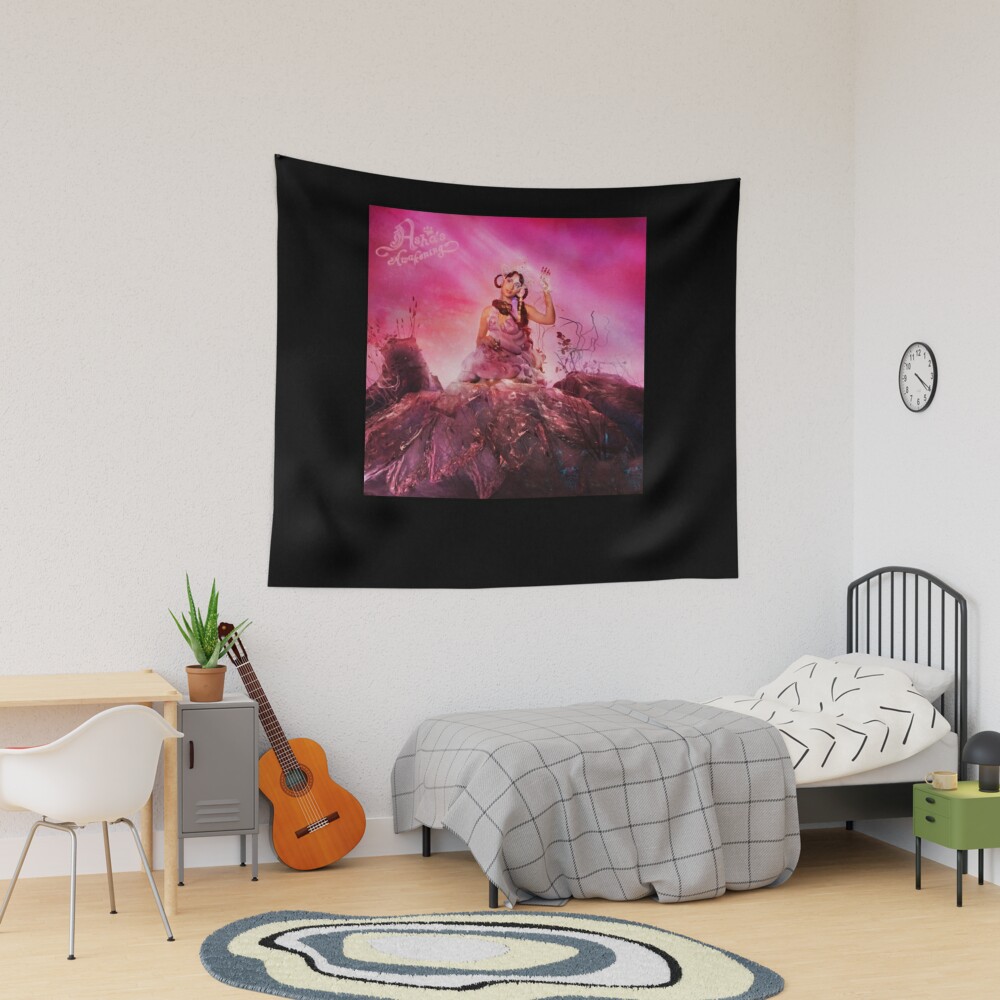 Pinky pink Raveena Asha's Awakening Tapestry, Gifts for Fan, Home Decor Gifts