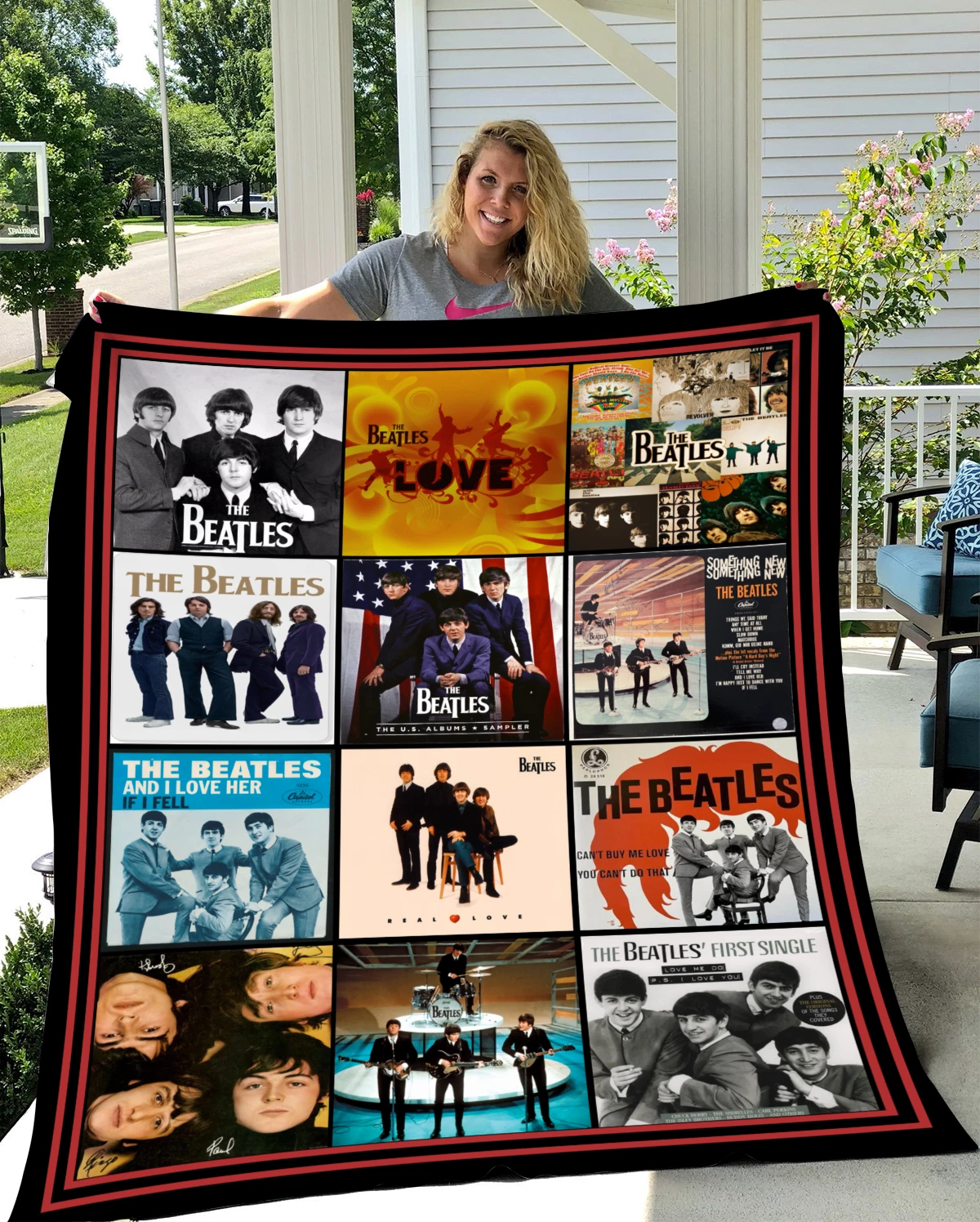 The Beatles Music Velveteen Plush Fleece Blanket