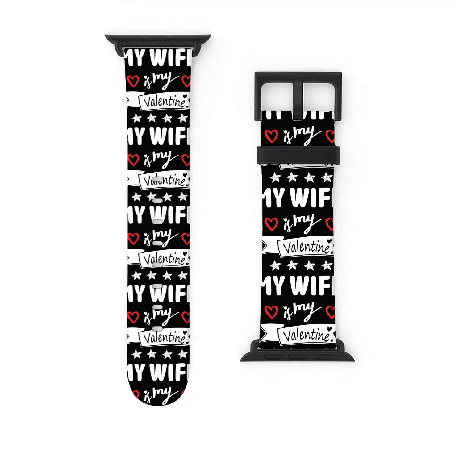 My Wife is My Valentine Valentines Day Gifts coupl Watch Bands For Apple Watch