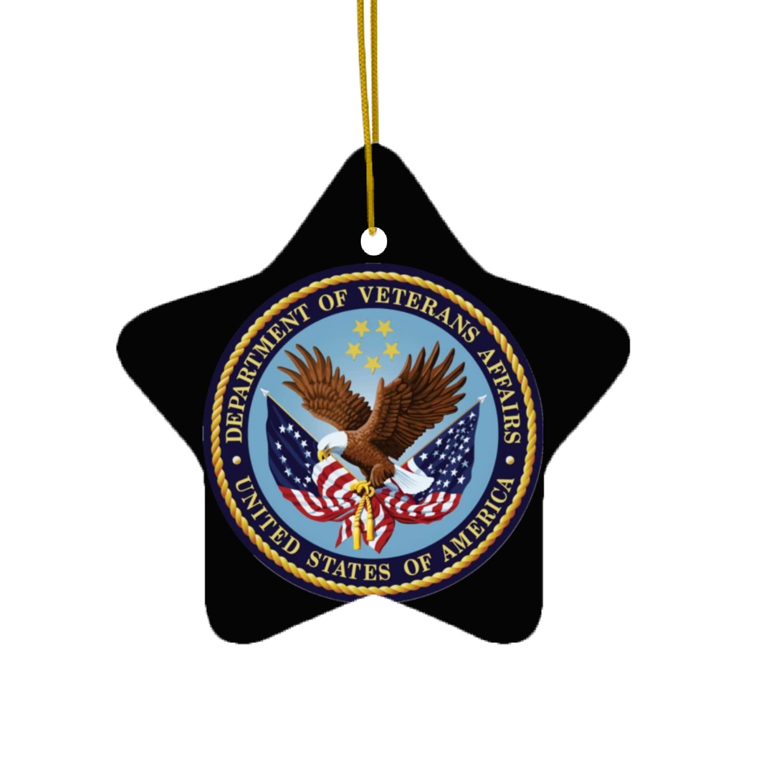 US Veterans Affairs Seal Ceramic Ornaments