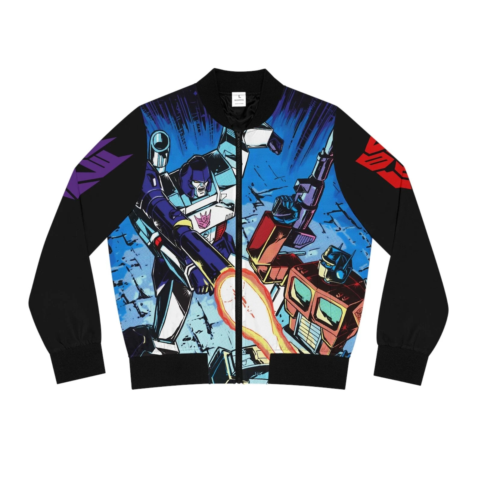 Never Too Old For Transformers Optimus Prime Megatron Autobots Bomber Jacket