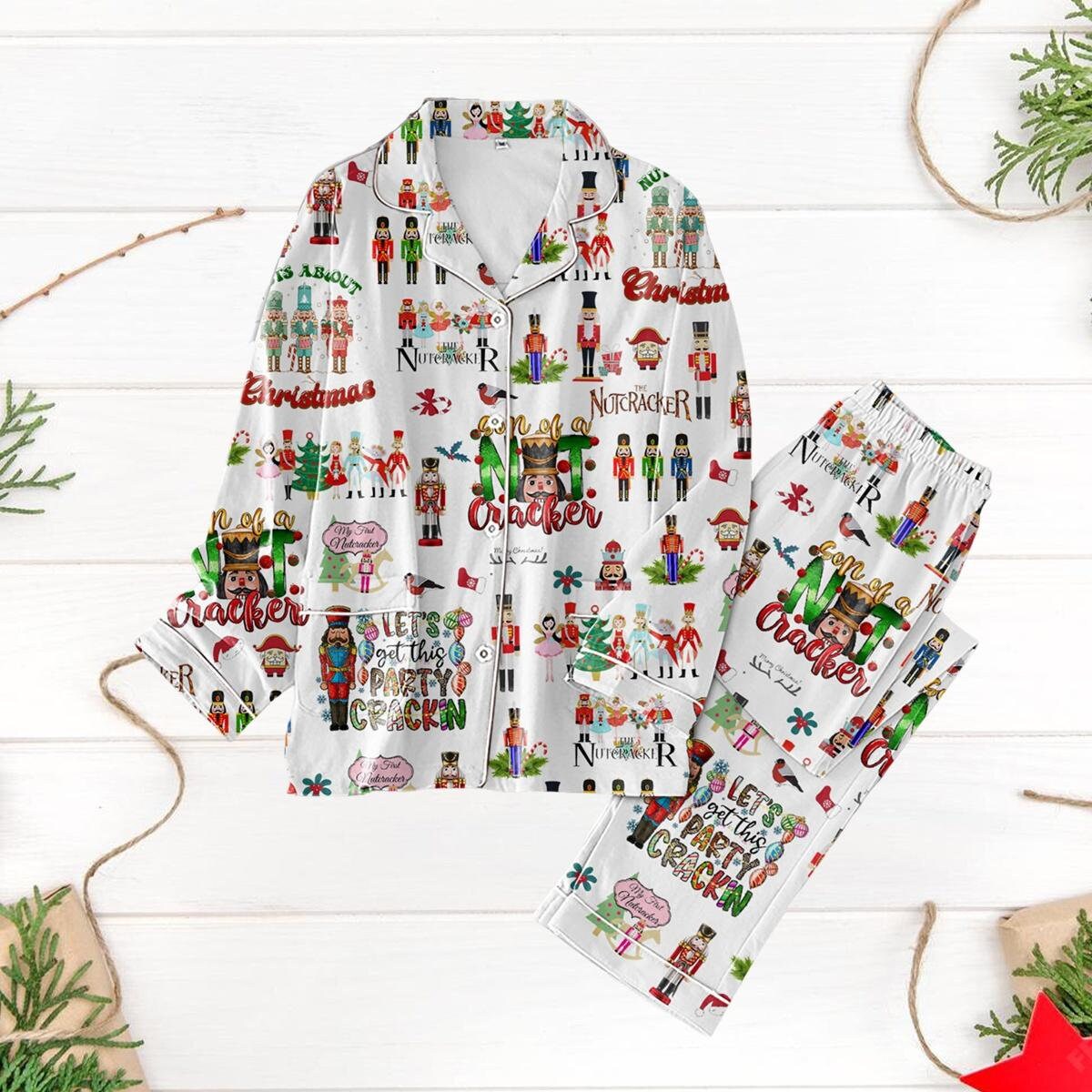 Nutcracker Christmas Pajamas, Nutcracker Ballet Holiday Pajamas, Nutcracker Movie Pajamas Pants, Nutcracker Christmas Pajamas