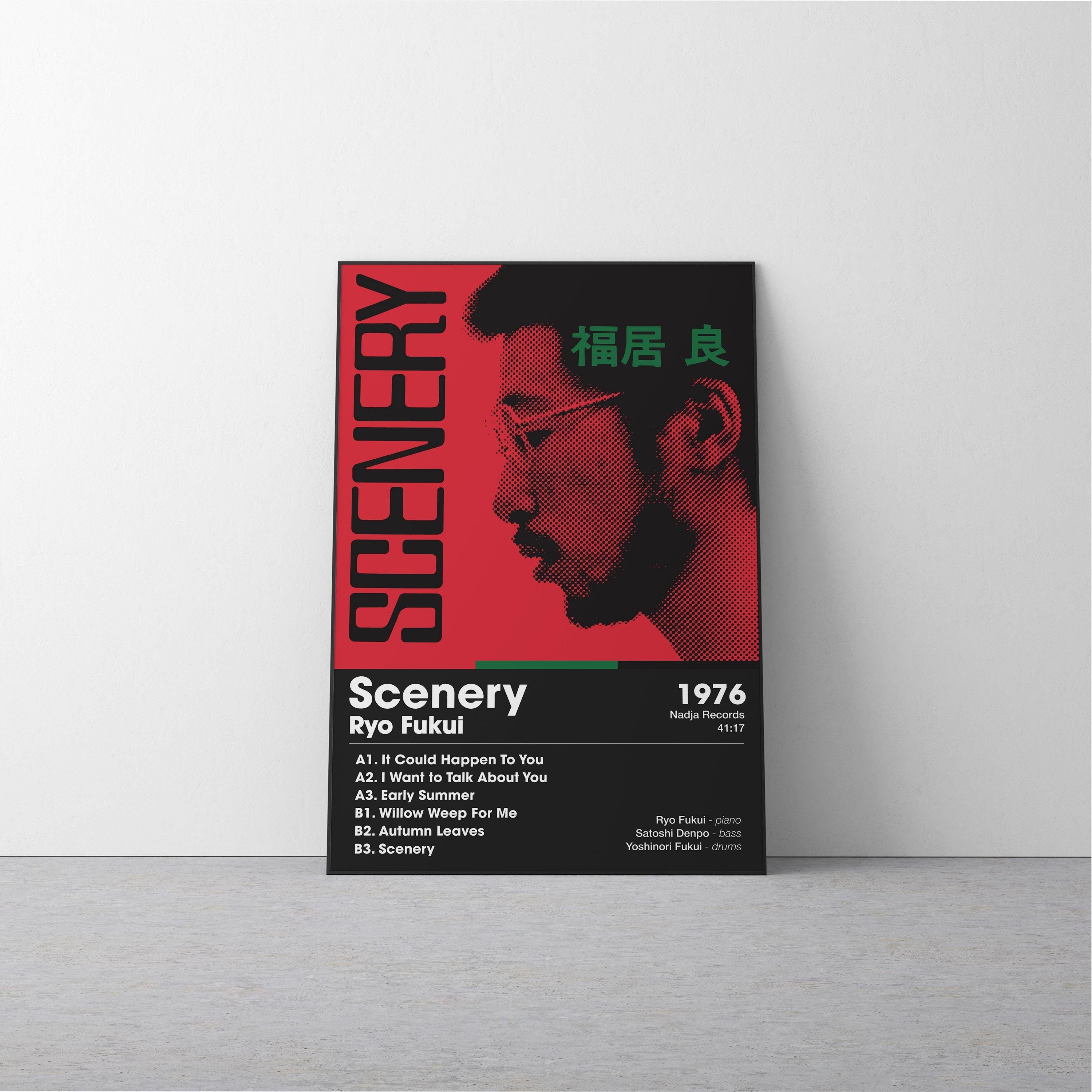 Ryo Fukui Scenery and Mellow Dream Album Poster | Retro Japanese Jazz Wall Art