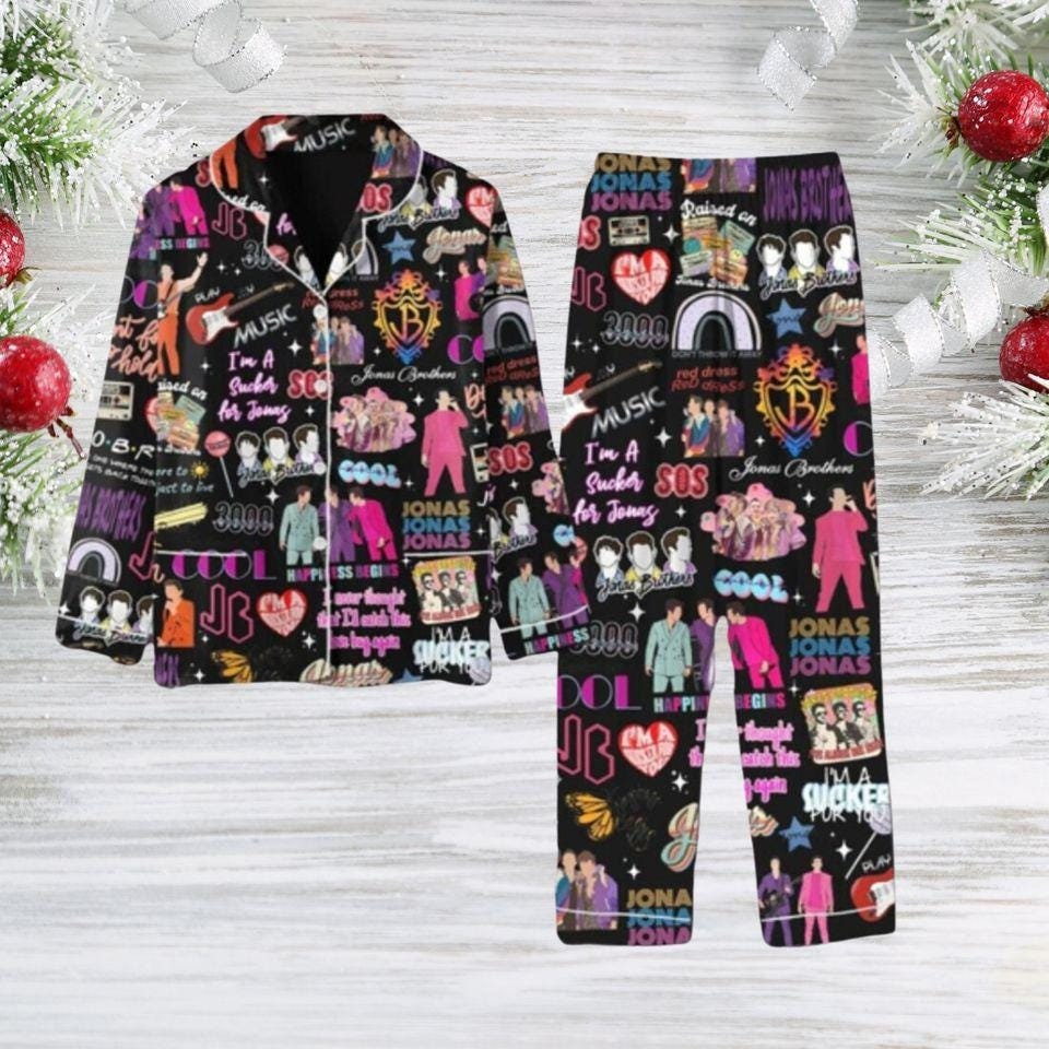Jonas Brothers Pajamas Set, Jonas Brothers Pajamas, Jonas Pajamas