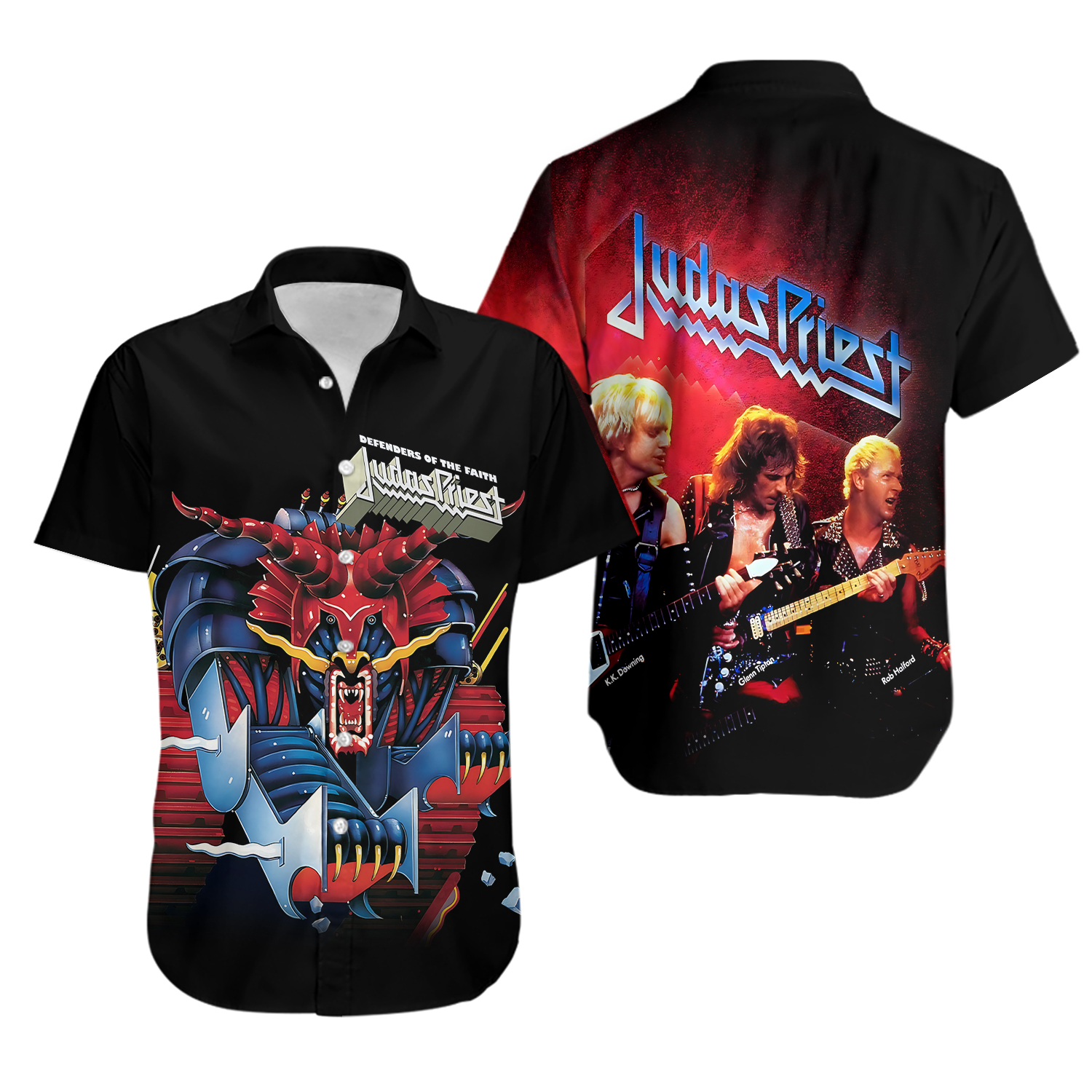 Judas Priest Defenders of the Faith Album Cover Hawaiian Shirt