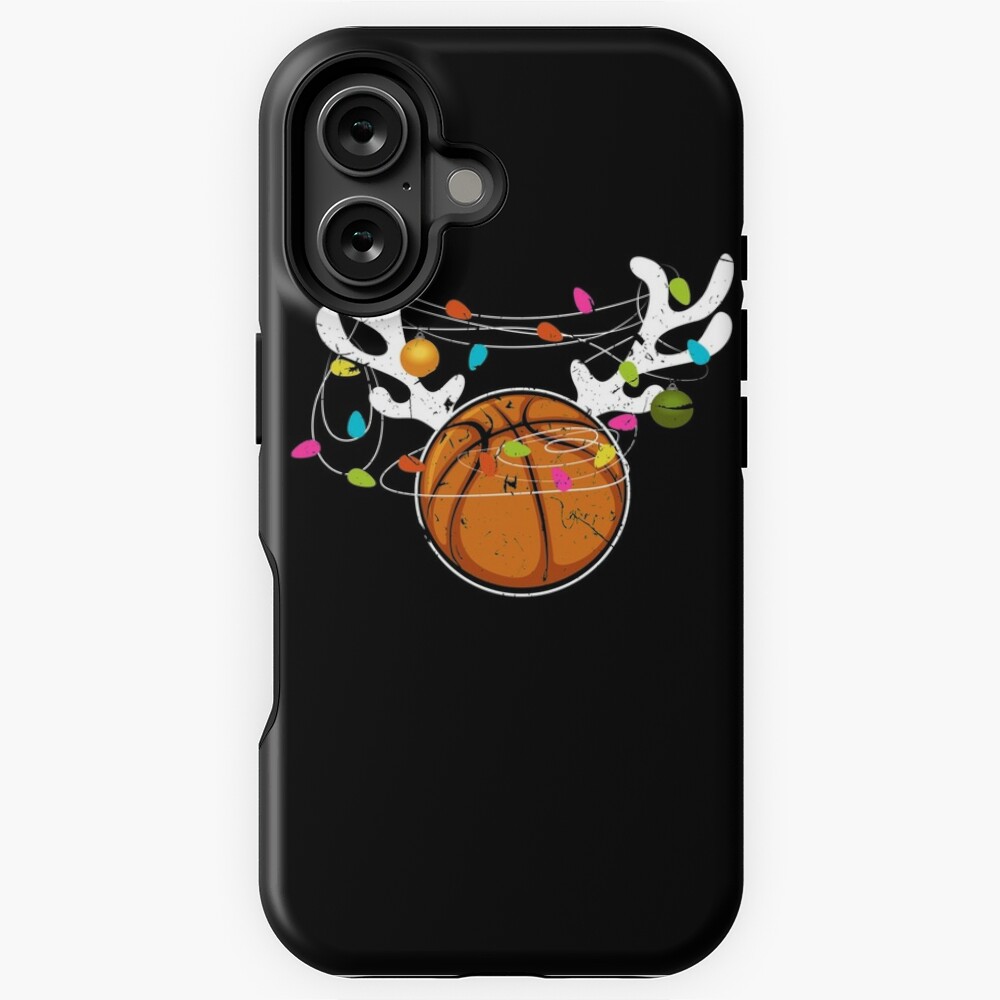 Christmas Lights Basketball Ball Xmas iPhone Case