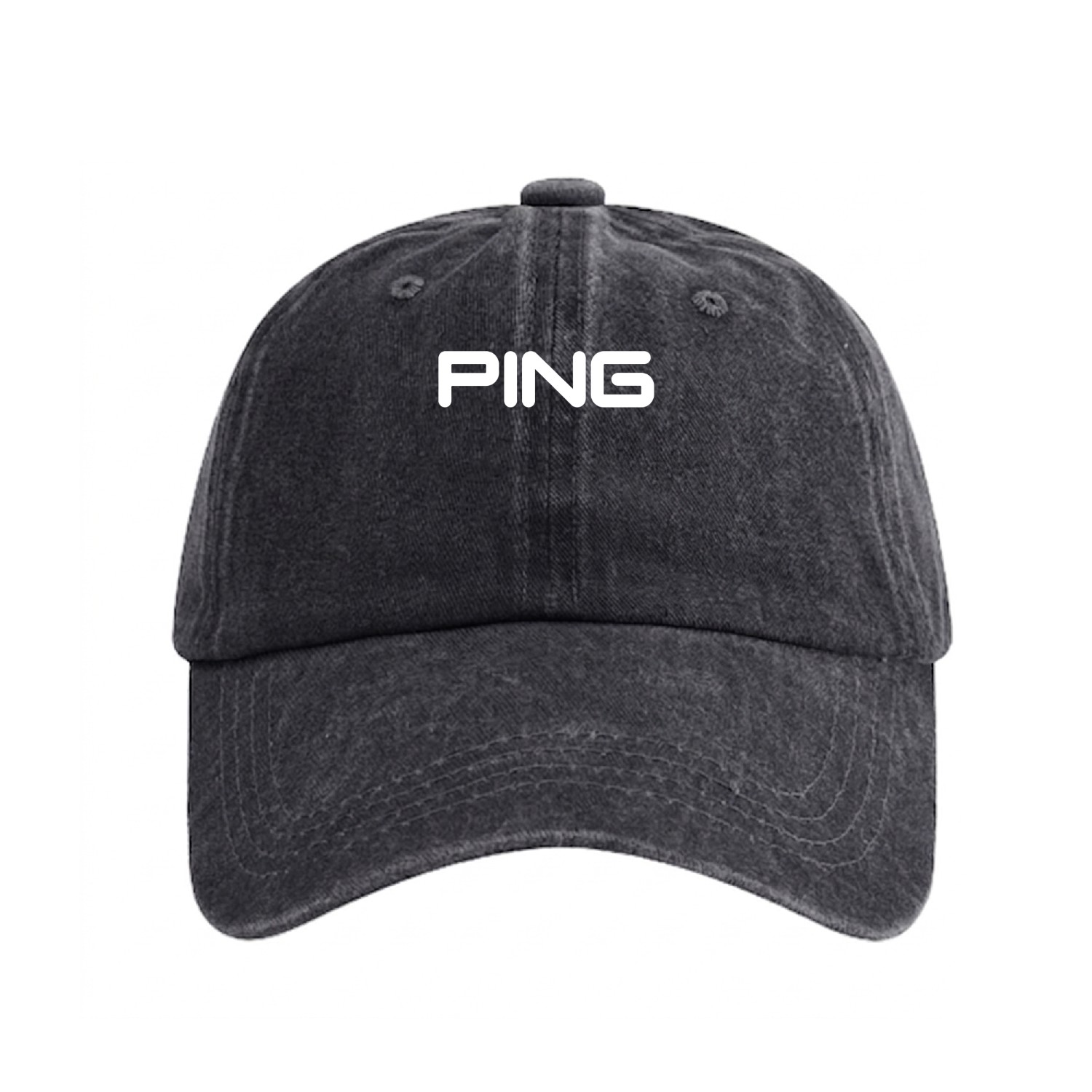 ping Washed Denim Baseball Caps