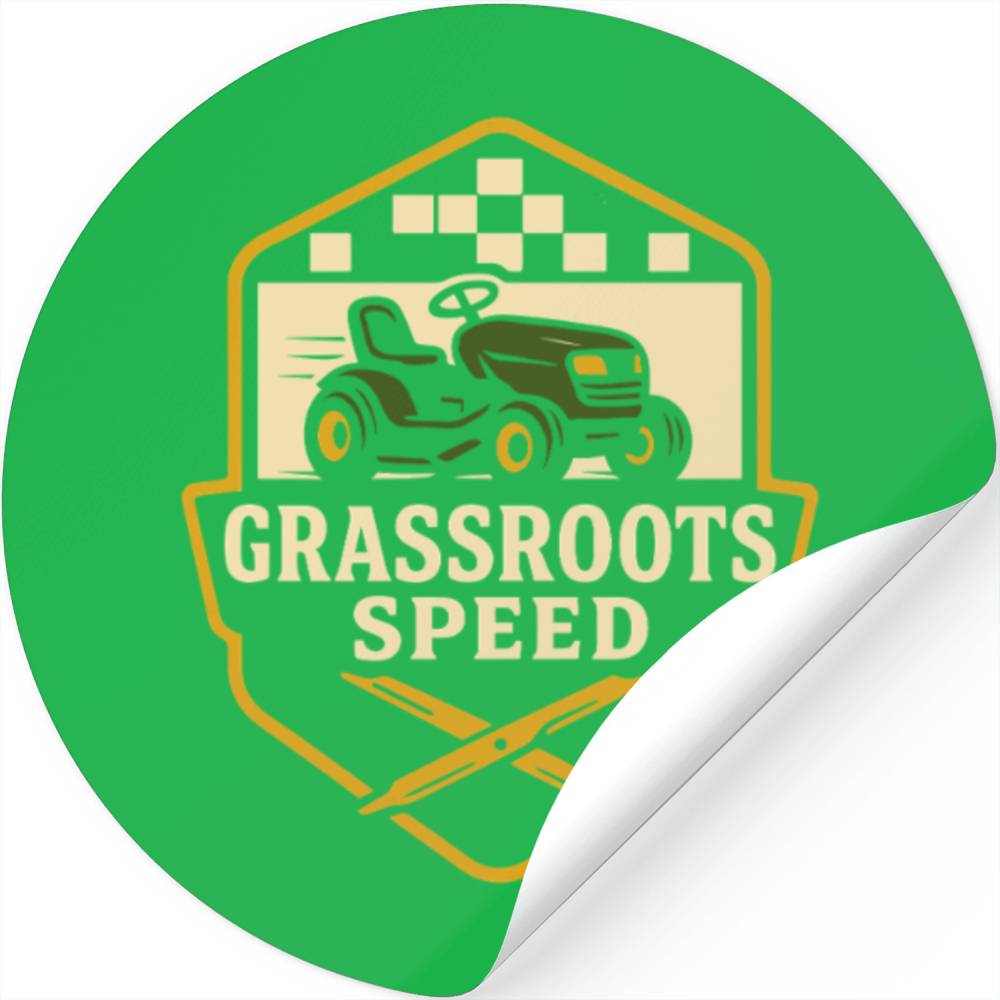 Lawn Mower Racing Gardener Racing Lawnmower Stickers