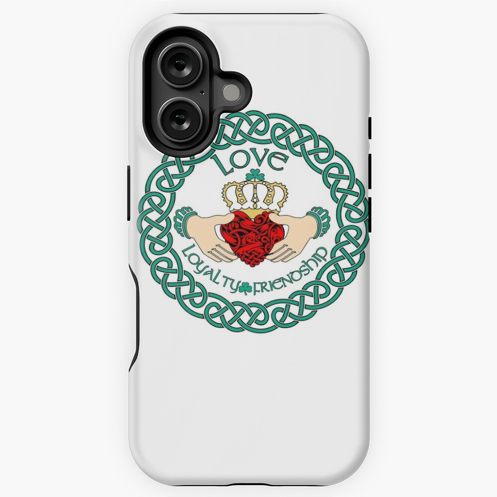 Irish Claddagh Ring Love Loyalty Friendship Celtic Pattern iPhone Case