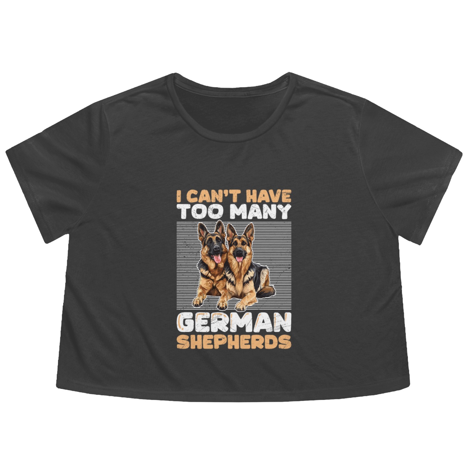 Shepherd Dog Owner Can't Have too May German Flowy Cropped Tees
