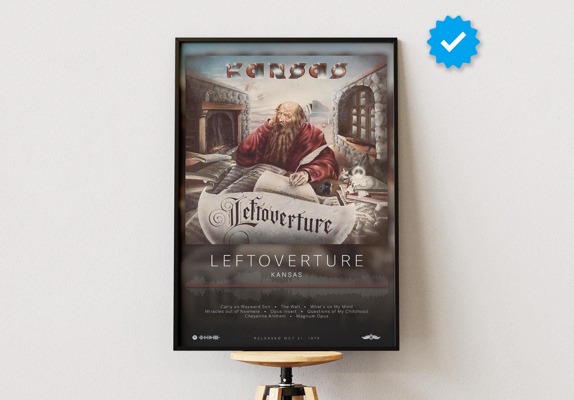 Kansas Poster | Leftoverture Poster | Album Poster Prints | Wall Decor Posters | Album Cover | Rock Music Poster
