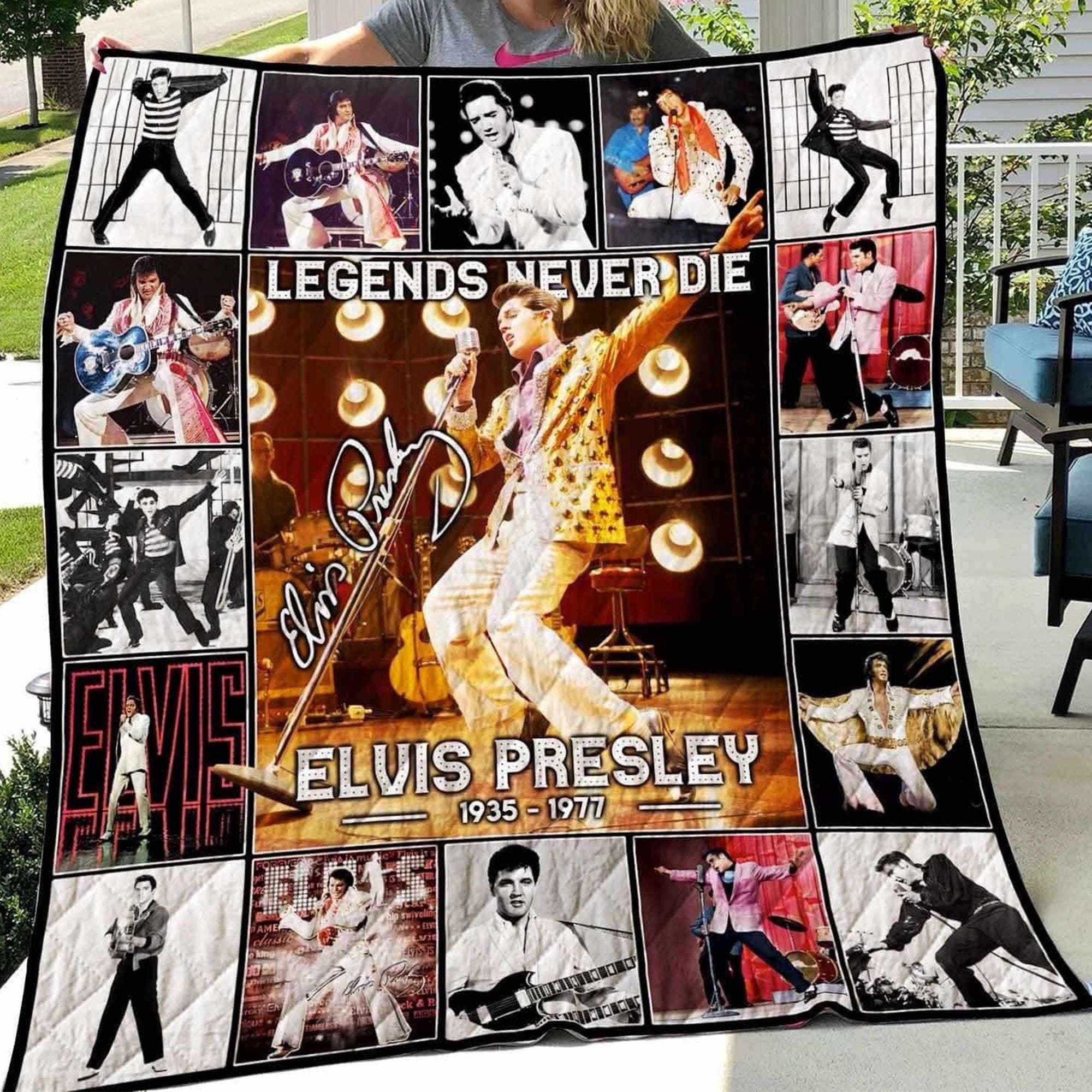 Vintage Elvis Presley Best Quilt Blanket, Lover Elvis Presley Cozy Quilt Blanket, Bedding Blanket, Bedding Decor, Home Decor Gift.