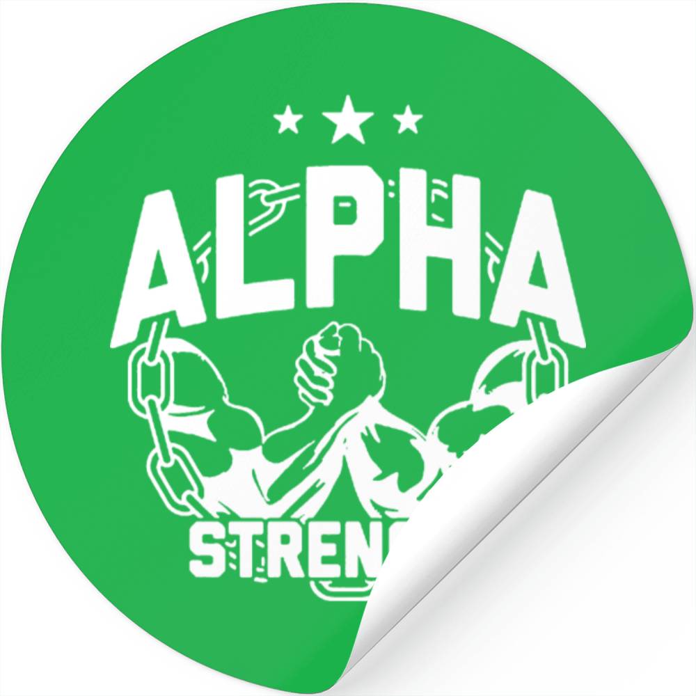 Alpha strenght Stickers