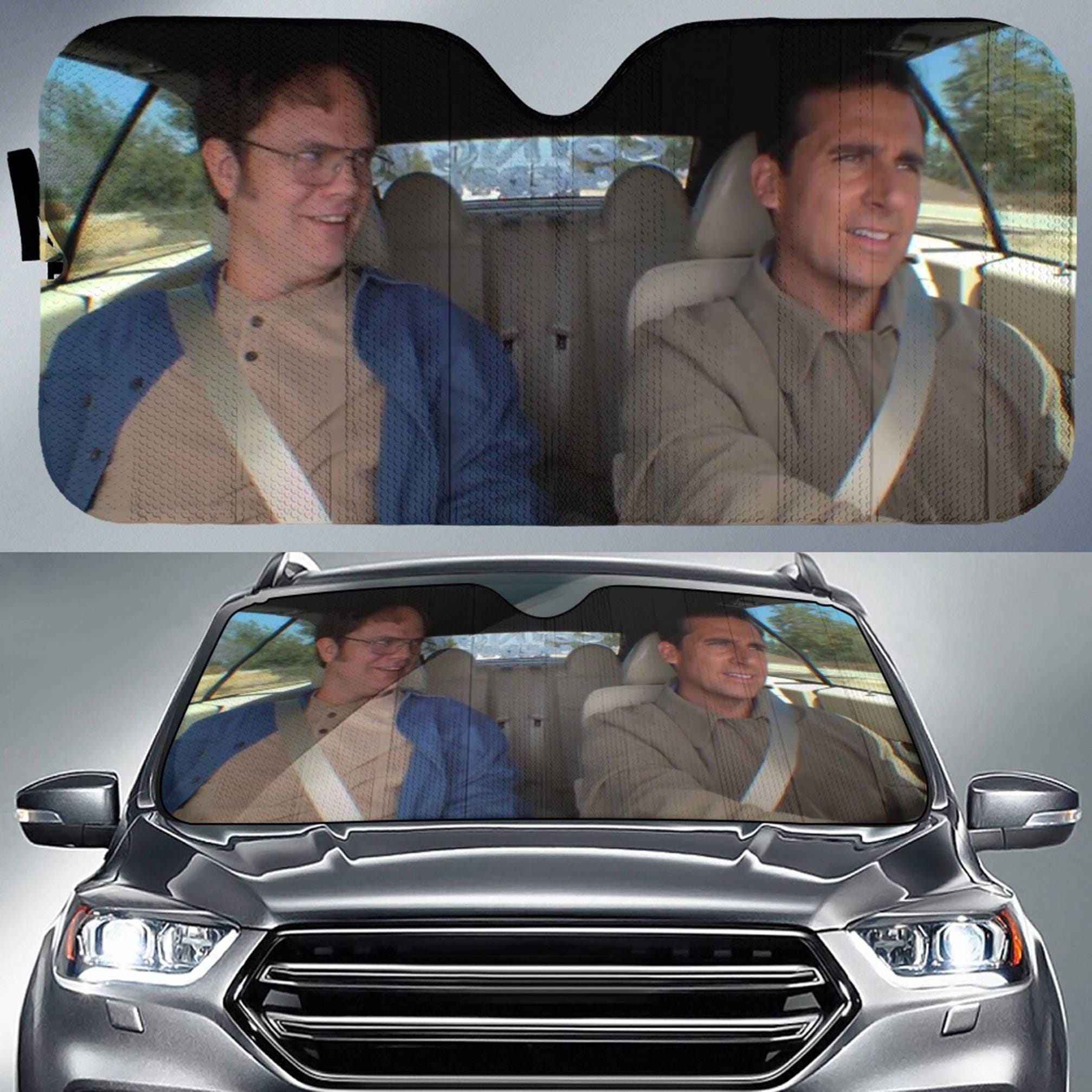The Office Car Sun Shade The Office Sitcom TV Series Car Sun Shade Dw Schrute Michael Scott Car Sun Shade Car Windshield Car Accessories