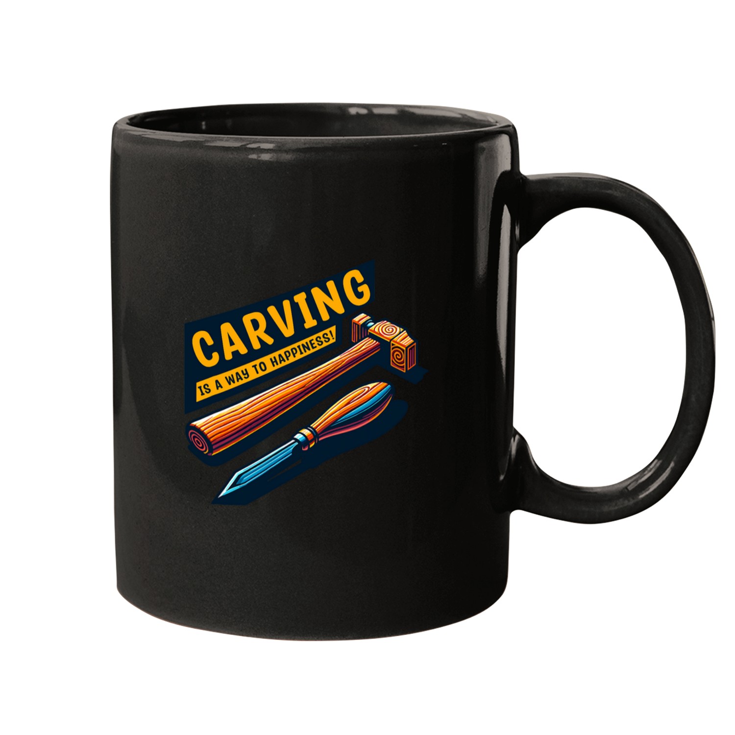 Woodworker Job Wood Carving Woodworking Hobby Carpenter Hammer Slogan Mugs
