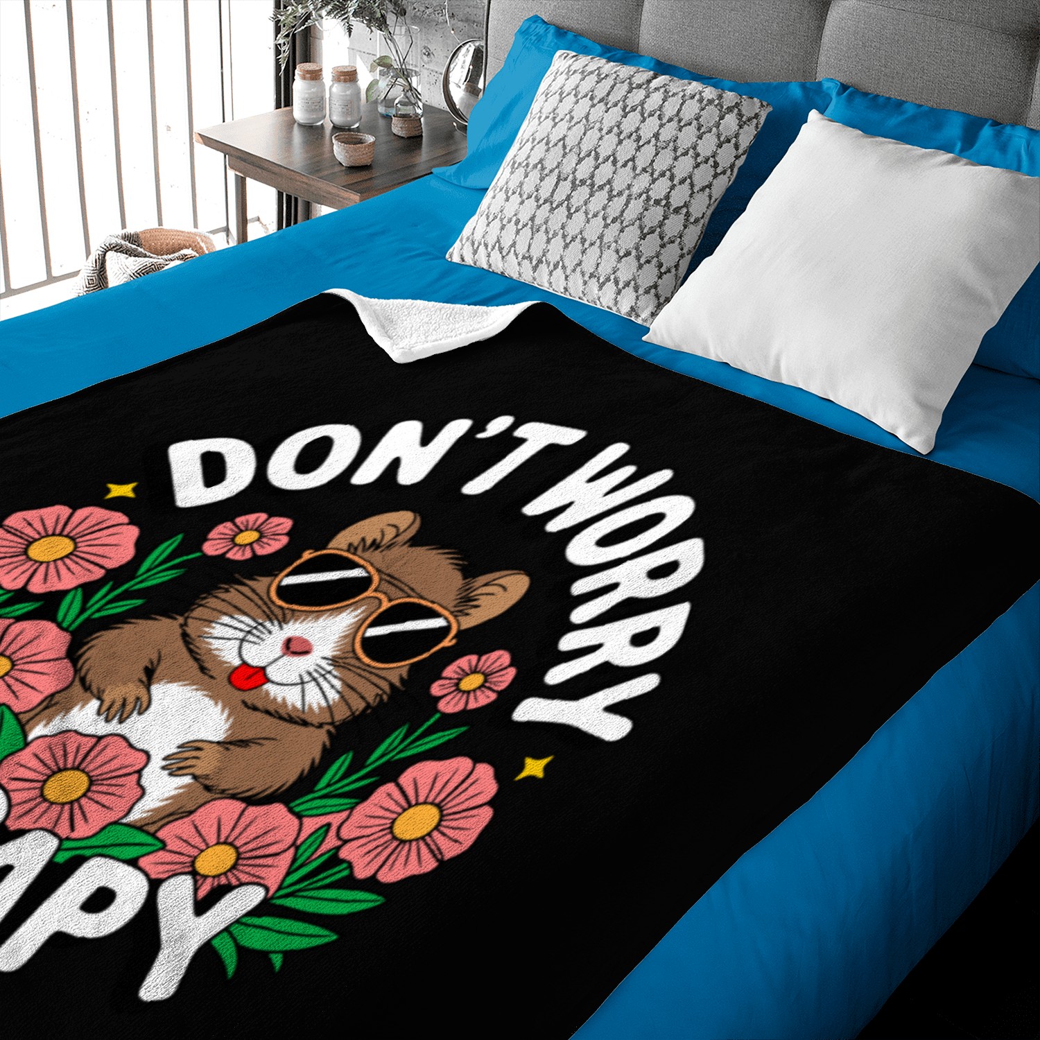 don t worry be capy Baby Blankets