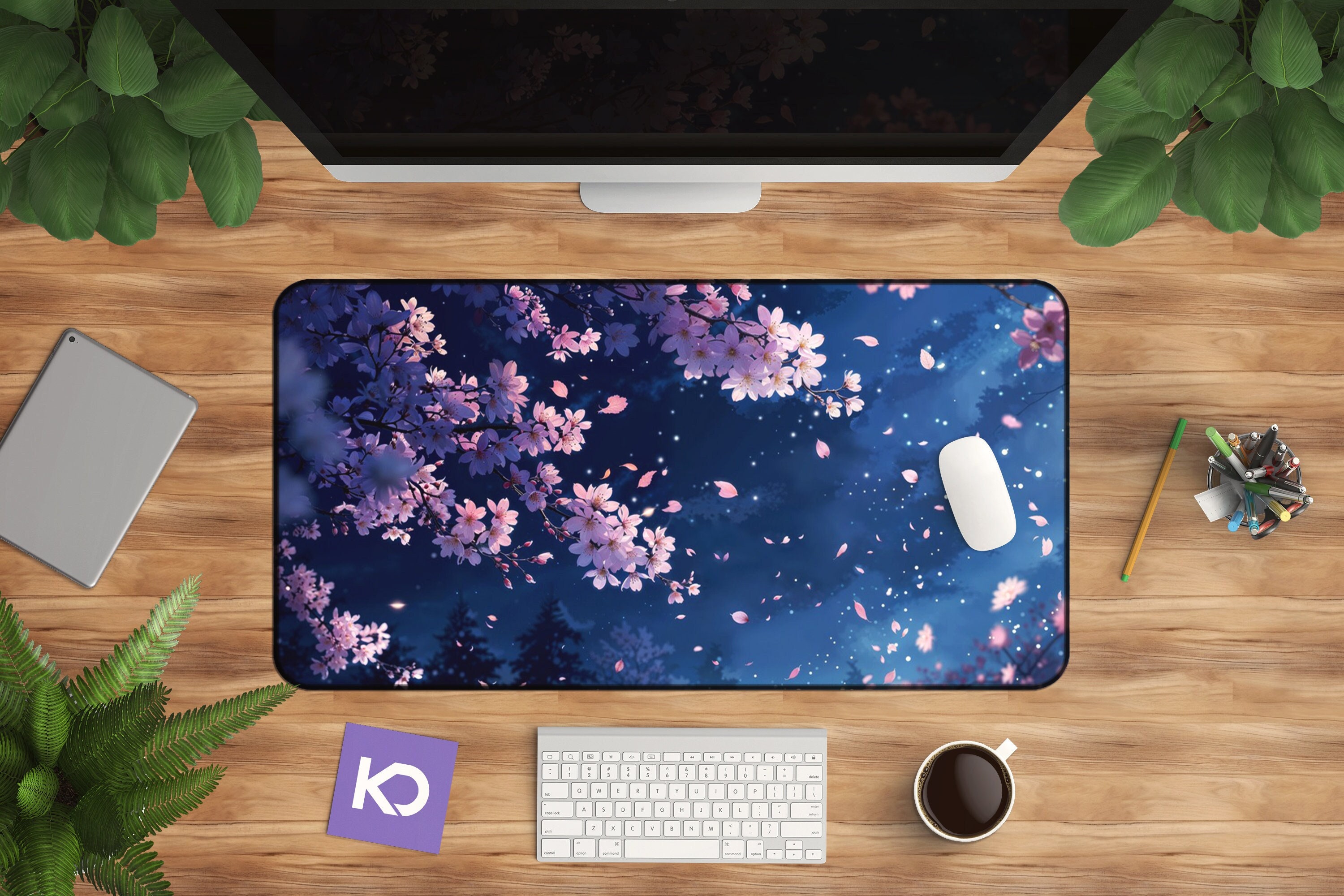Sakura Mousepad - Pink Cherry Blossom Desk Mat for Gamers & Professionals