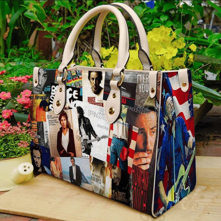 Bruce Springsteen Leather Bag Handbag, Springsteen Women Purses, Music Women Handbag